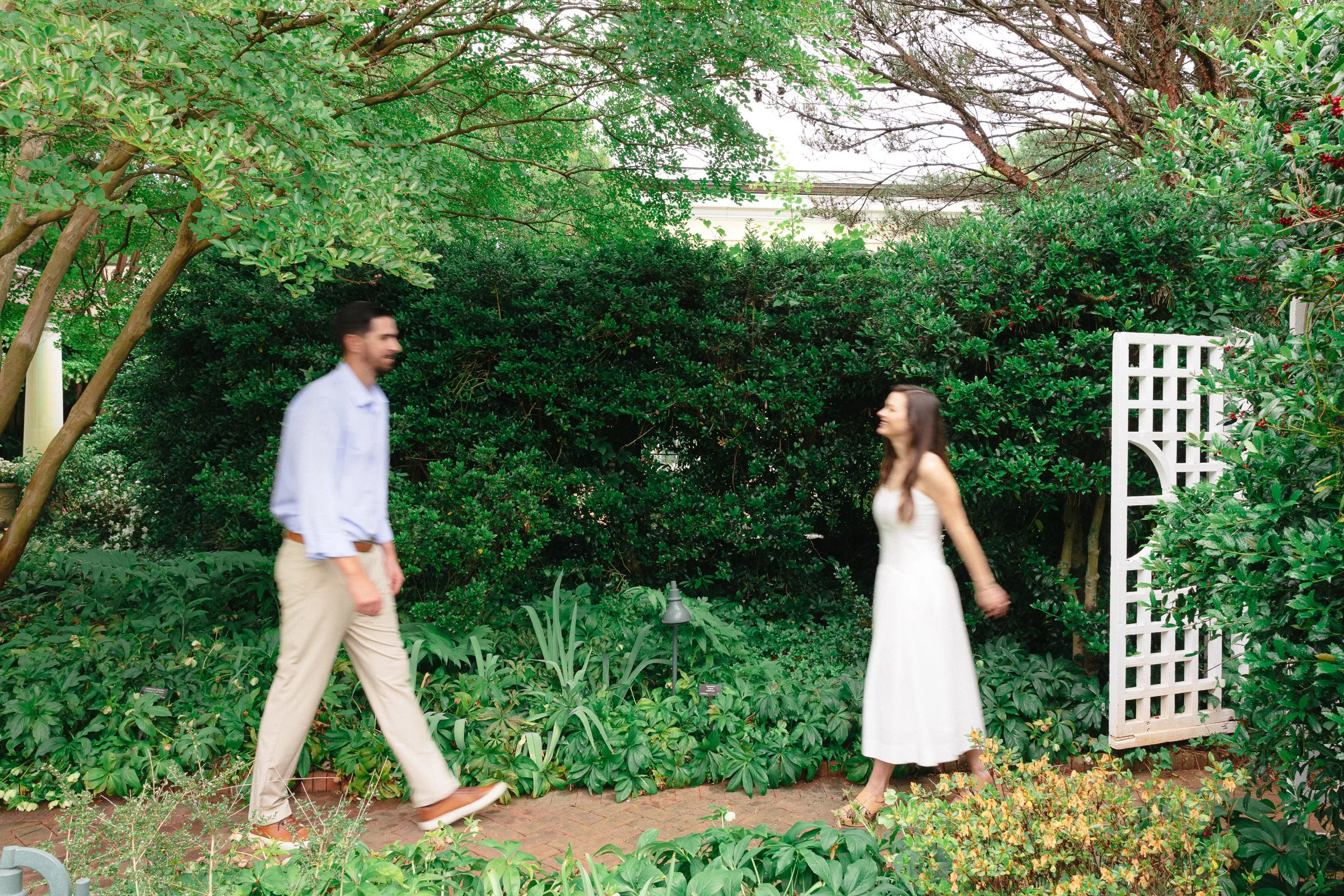 EngagementSession at Daniel Stowe Conservancy, Belmont NC by nearby wedding photographer Michael Parks, ParksPictures