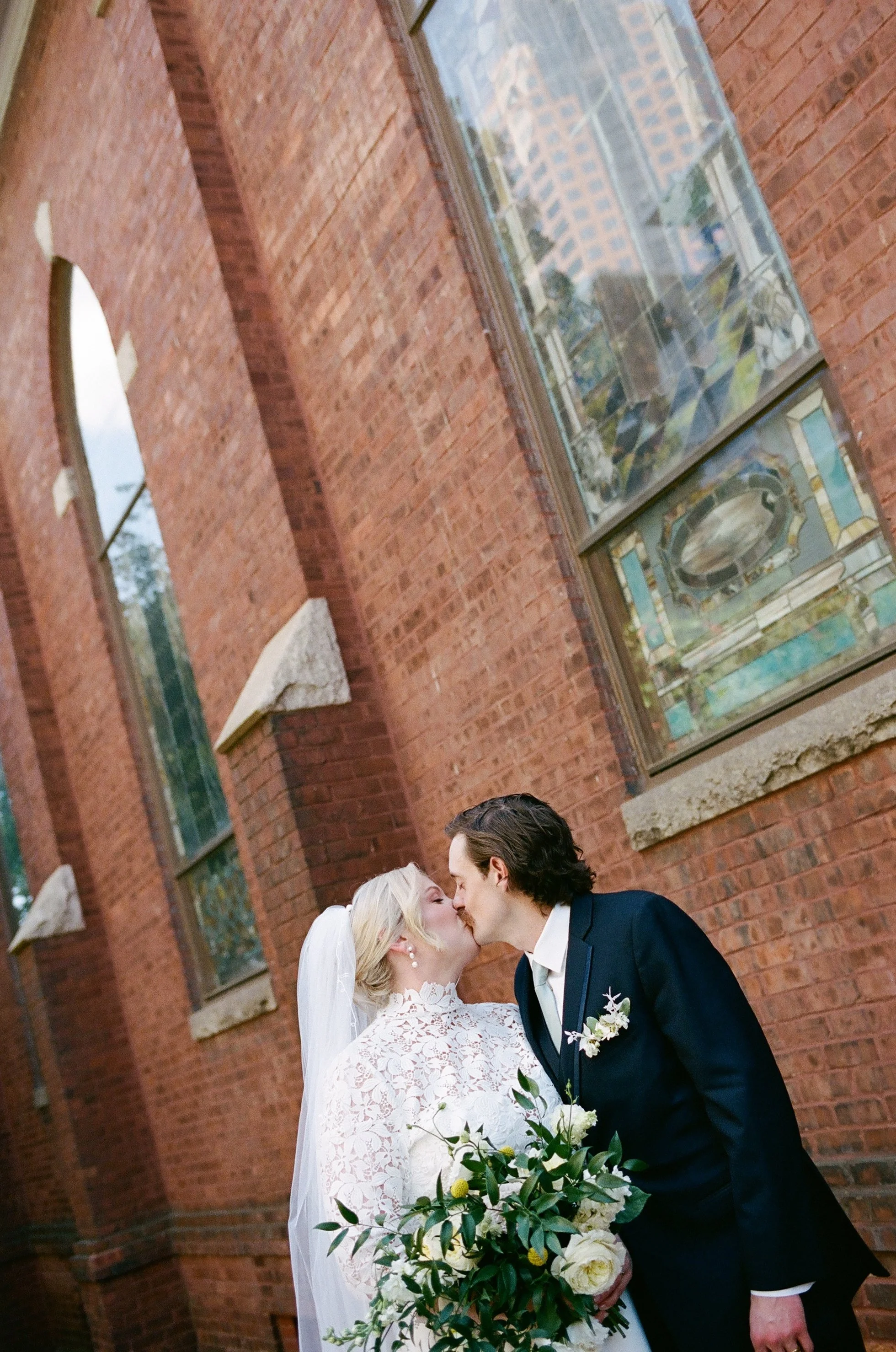 St. Peter Catholic Church The Ruth by Beau Monde Charlotte NC Film Wedding Photographer ParksPictures