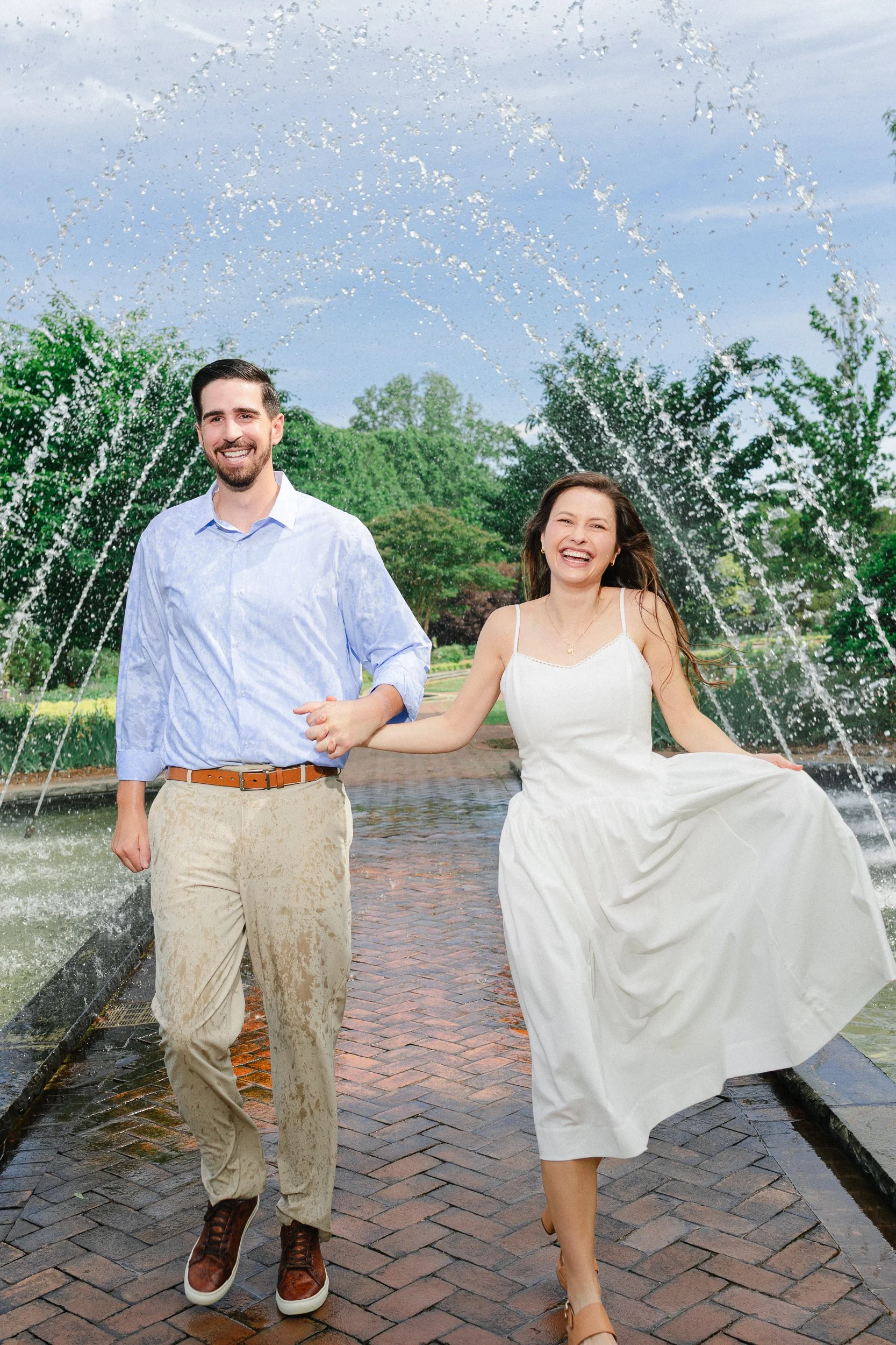 EngagementSession at Daniel Stowe Conservancy, Belmont NC by nearby wedding photographer Michael Parks, ParksPictures