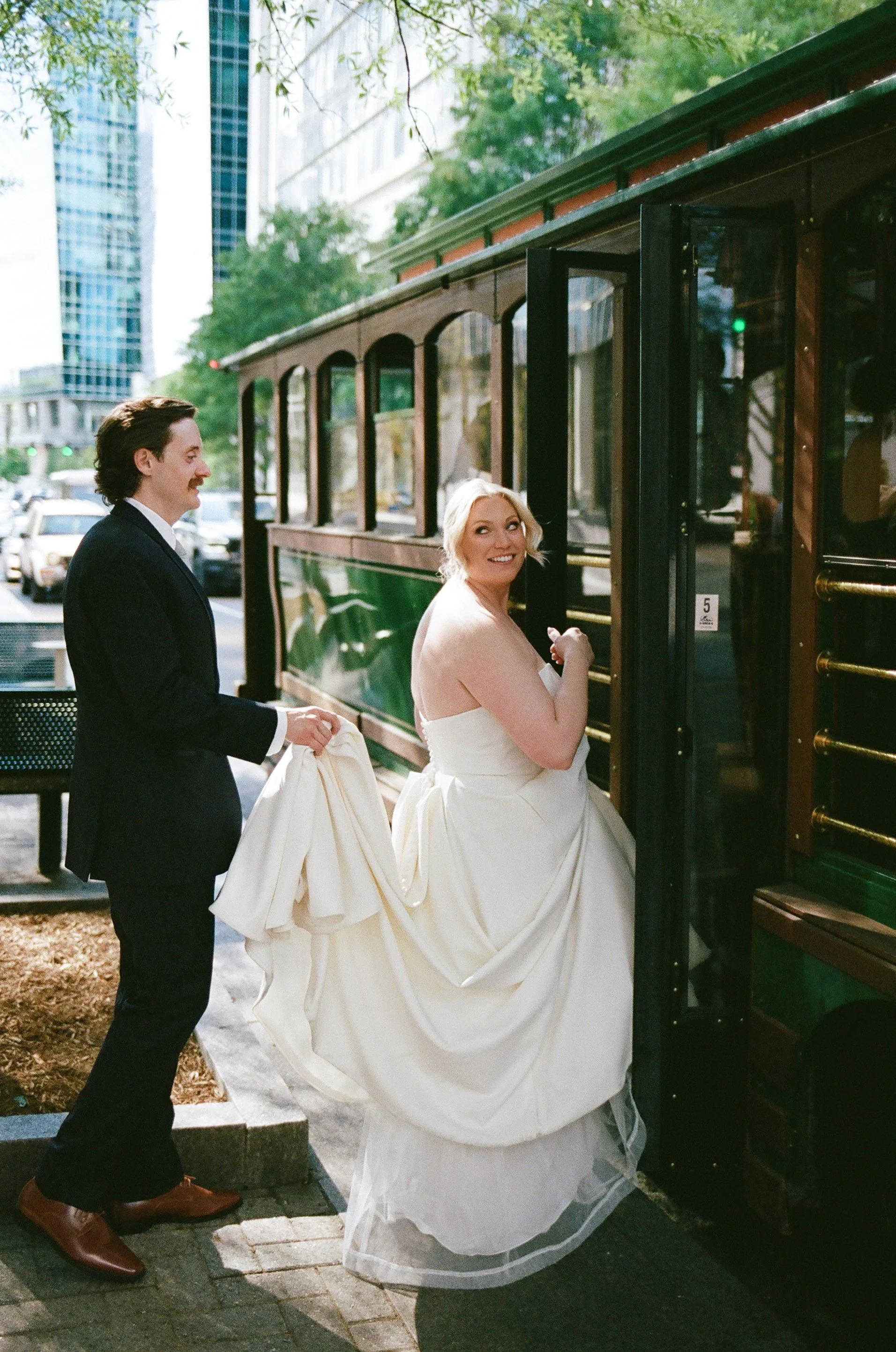 St. Peter Catholic Church The Ruth by Beau Monde Charlotte NC Film Wedding Photographer ParksPictures