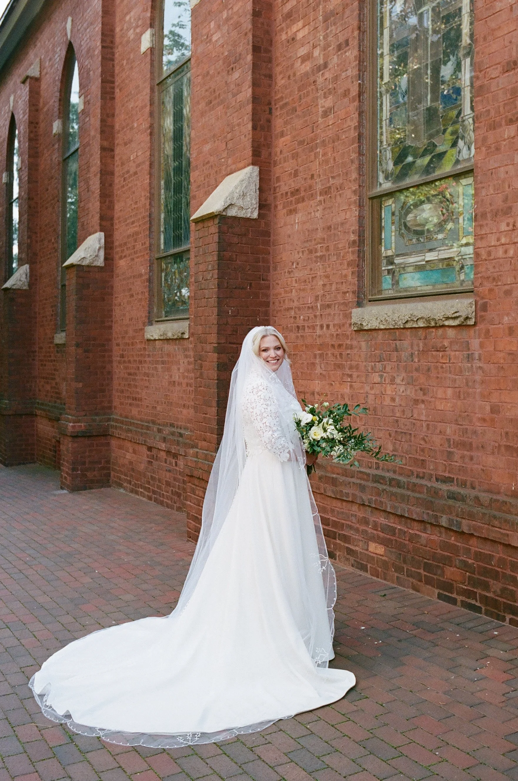 St. Peter Catholic Church The Ruth by Beau Monde Charlotte NC Film Wedding Photographer ParksPictures