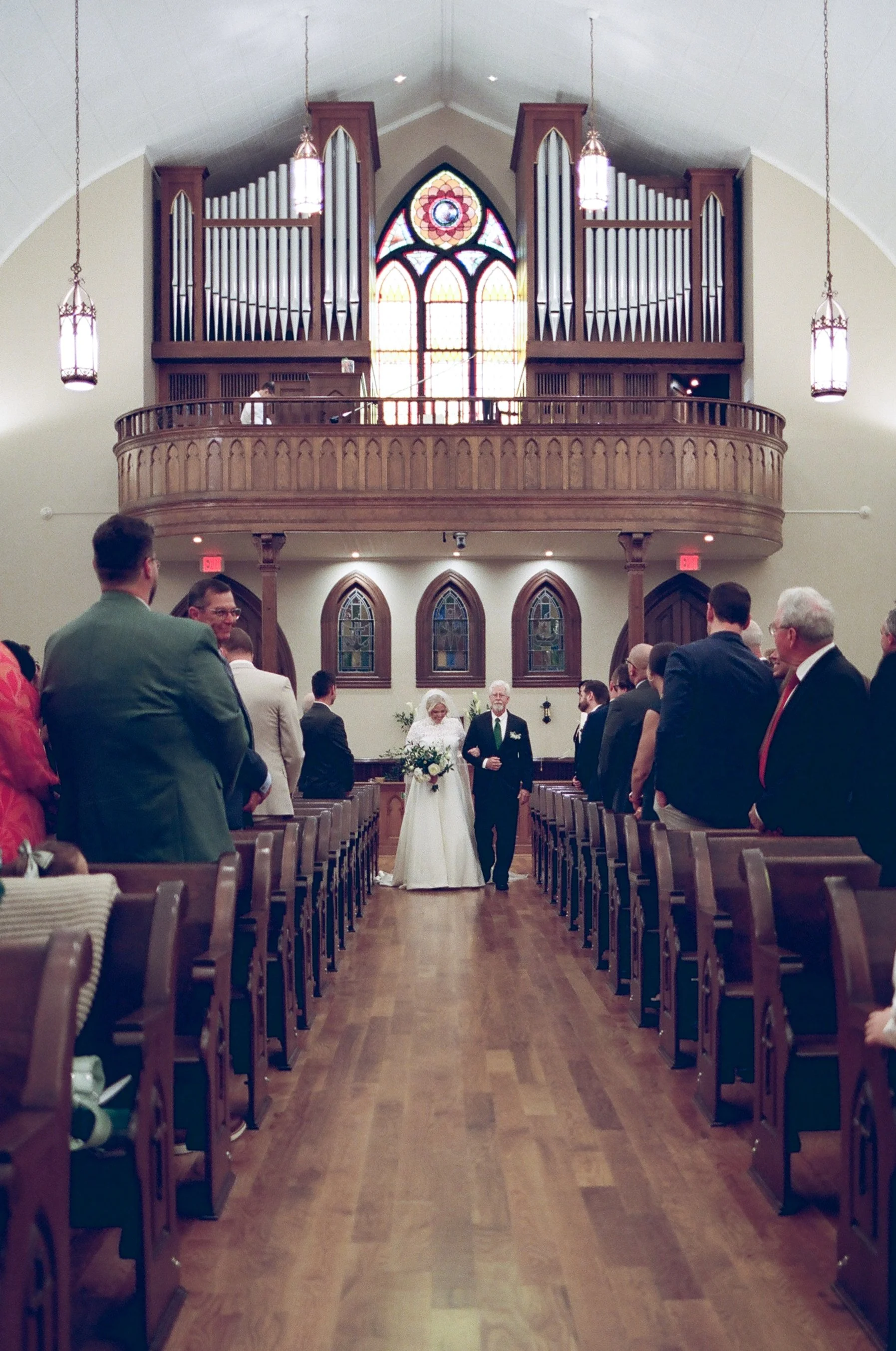 St. Peter Catholic Church The Ruth by Beau Monde Charlotte NC Film Wedding Photographer ParksPictures
