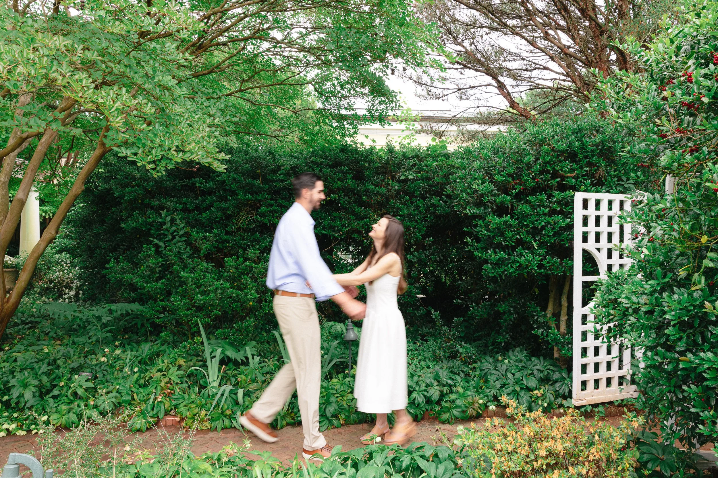 EngagementSession at Daniel Stowe Conservancy, Belmont NC by nearby wedding photographer Michael Parks, ParksPictures