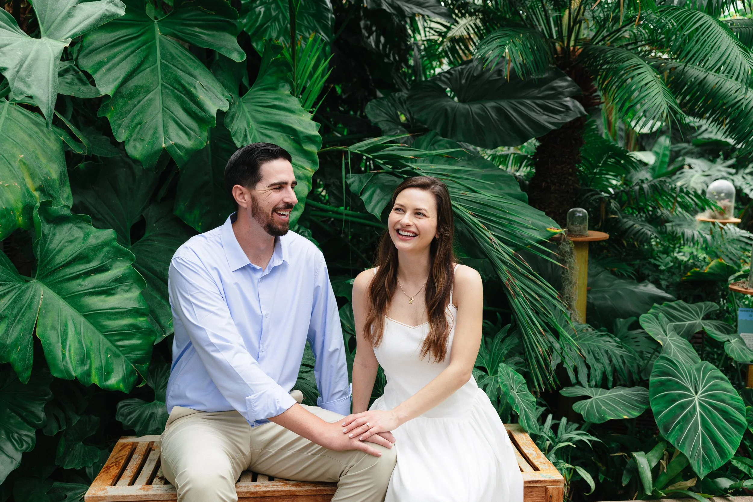 EngagementSession at Daniel Stowe Conservancy, Belmont NC by nearby wedding photographer Michael Parks, ParksPictures