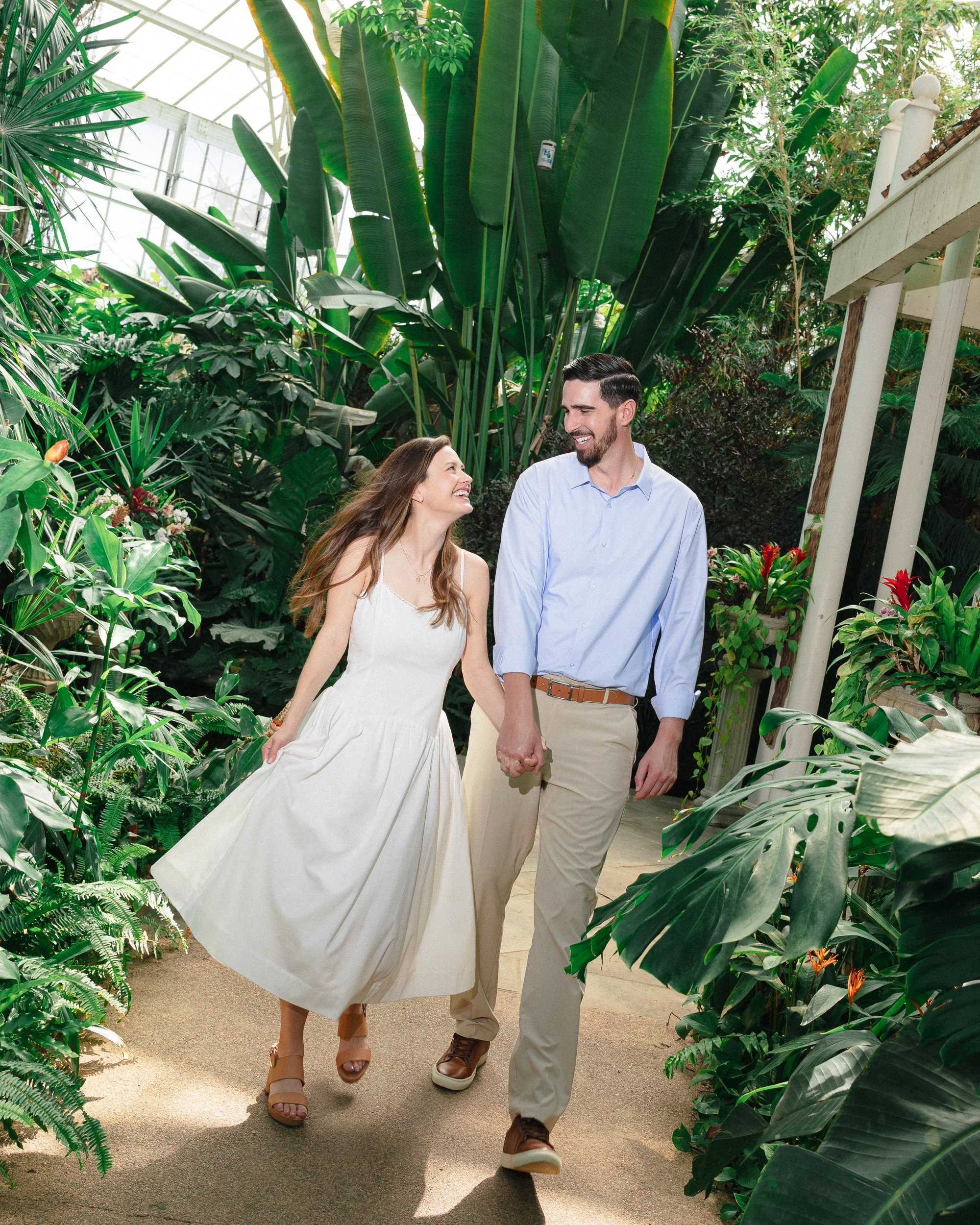 EngagementSession at Daniel Stowe Conservancy, Belmont NC by nearby wedding photographer Michael Parks, ParksPictures