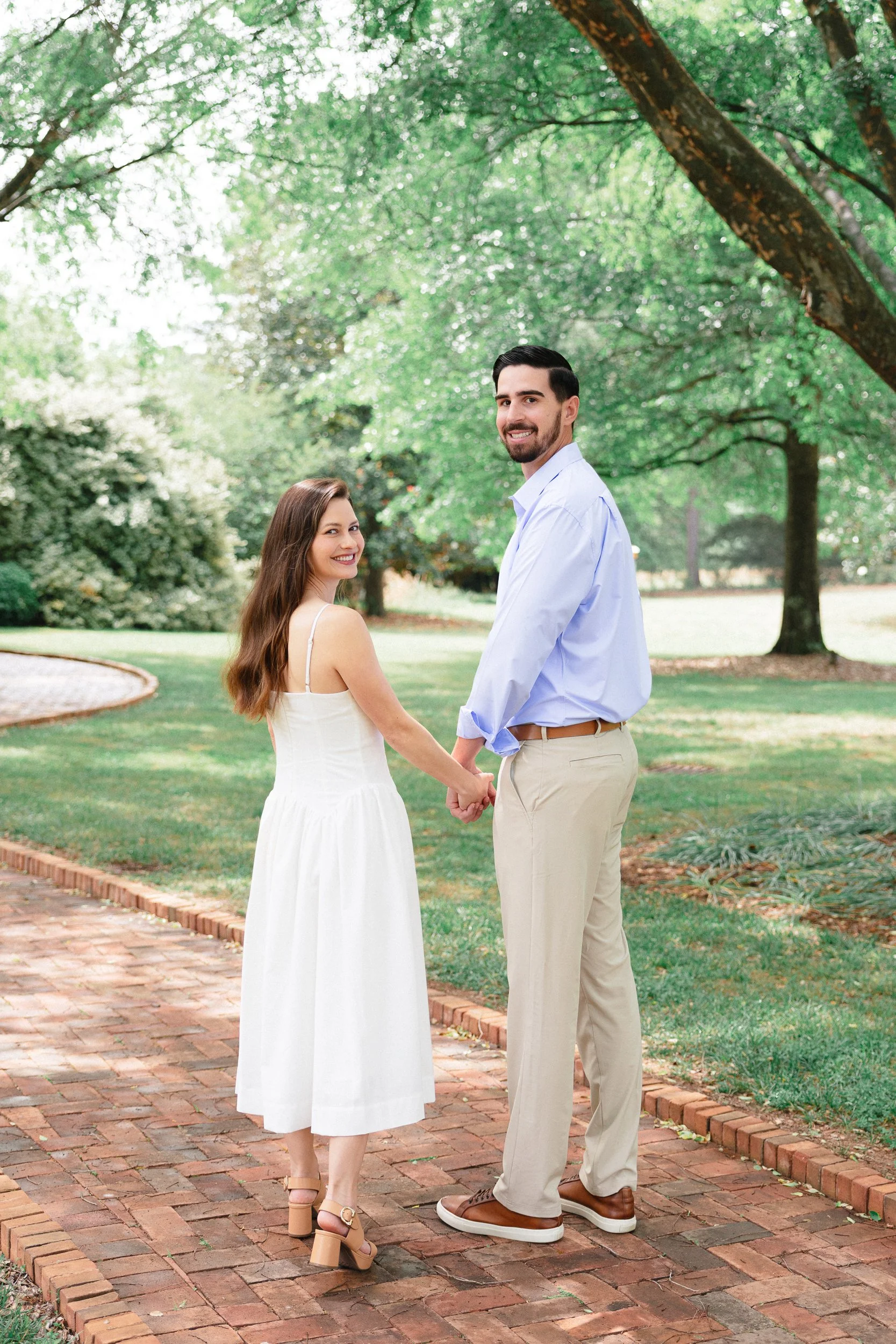 EngagementSession at Daniel Stowe Conservancy, Belmont NC by nearby wedding photographer Michael Parks, ParksPictures