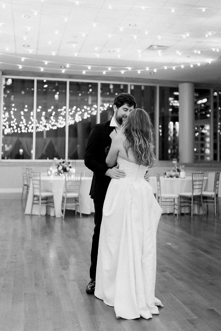 Wedding at Mint Museum Uptown after St. Peter Catholic Church wedding by Charlotte wedding photographer Michael Parks, ParksPictures