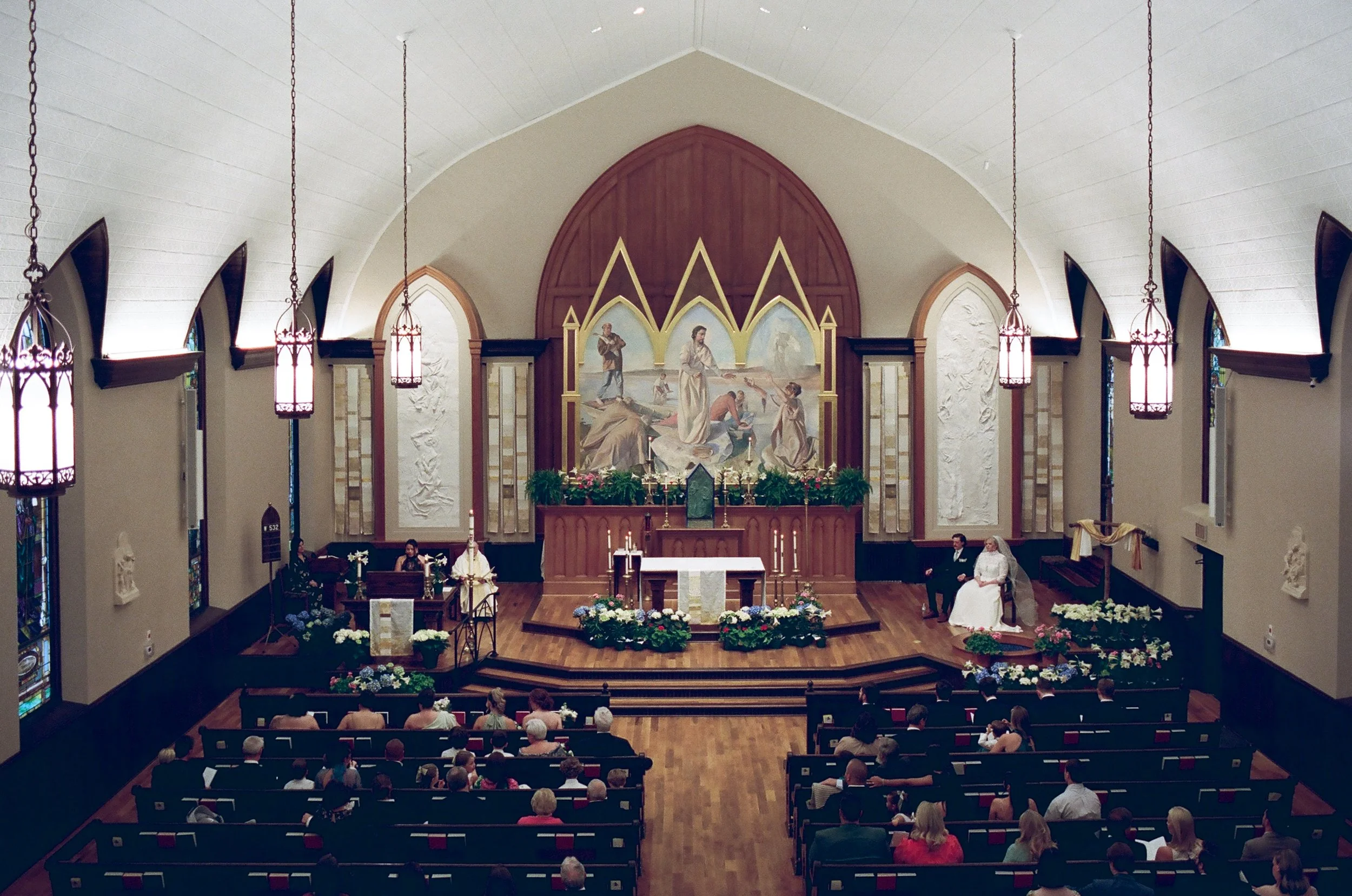 St. Peter Catholic Church The Ruth by Beau Monde Charlotte NC Film Wedding Photographer ParksPictures