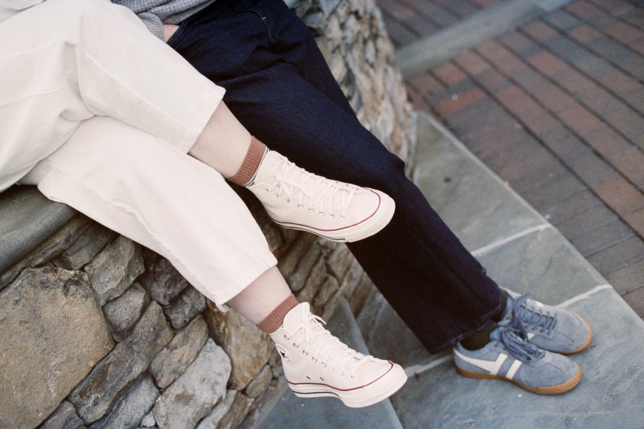 Film Engagement Photos on The Green Uptown Charlotte St Peter Catholic Church