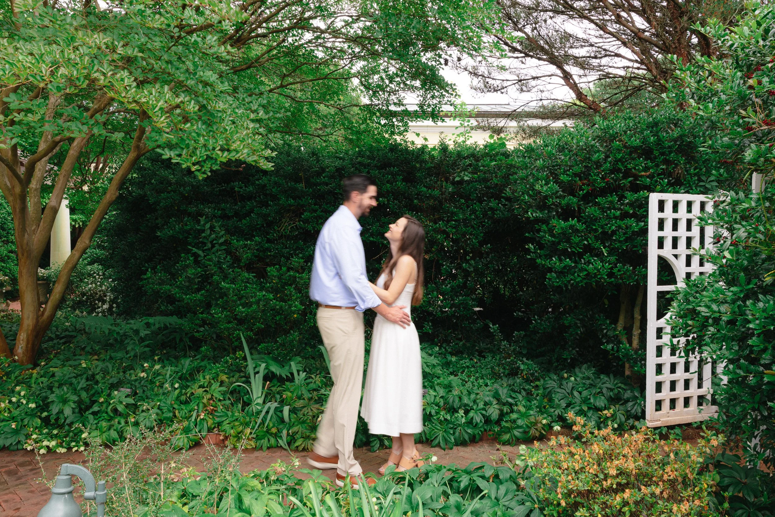EngagementSession at Daniel Stowe Conservancy, Belmont NC by nearby wedding photographer Michael Parks, ParksPictures