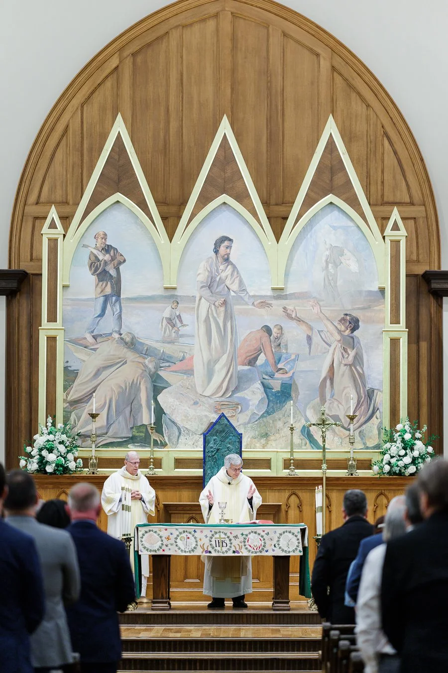 Charlotte Wedding Photographer at Saint Peter Catholic Church Uptown Charlotte NC ParksPictures