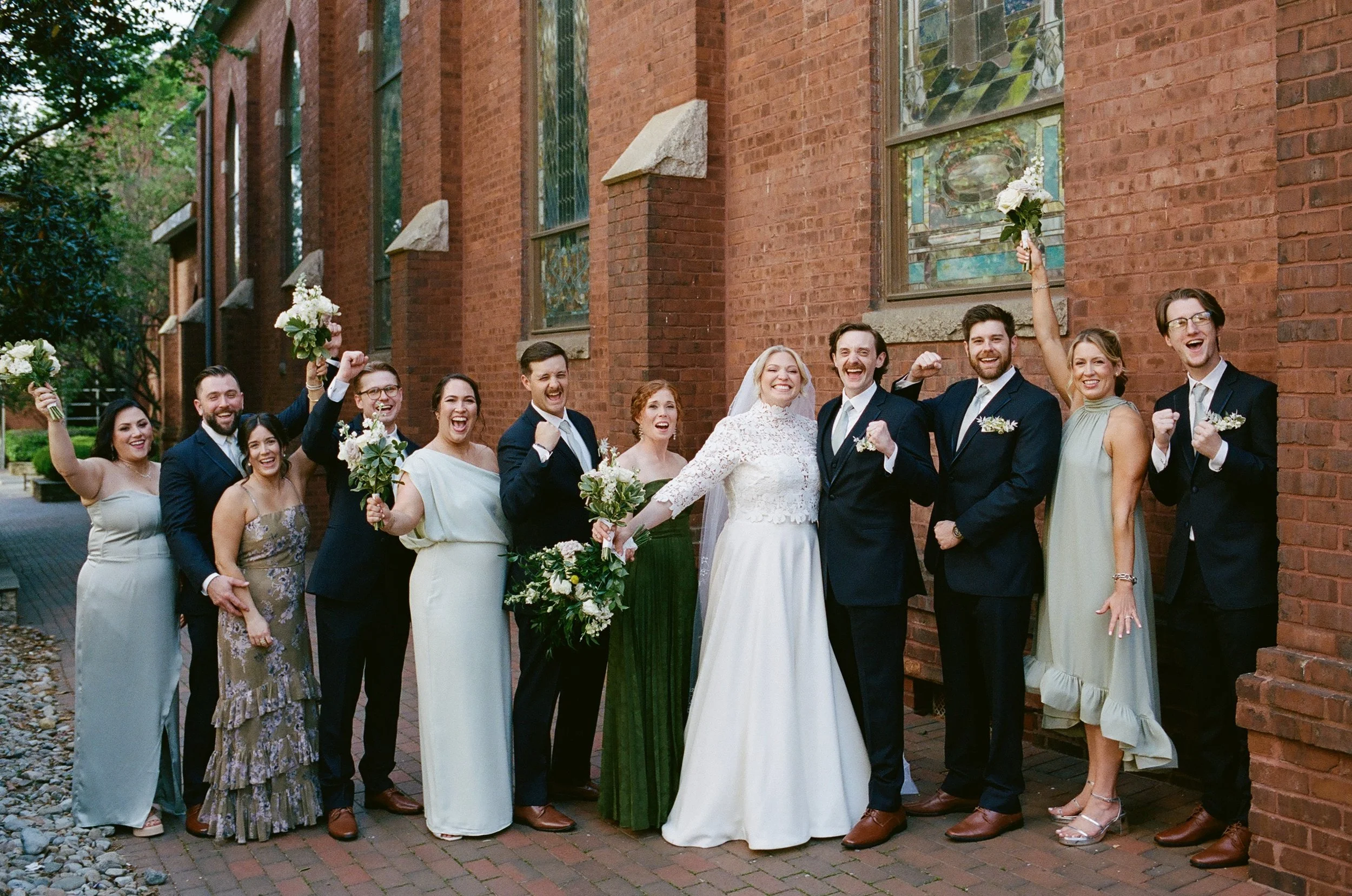 St. Peter Catholic Church The Ruth by Beau Monde Charlotte NC Film Wedding Photographer ParksPictures
