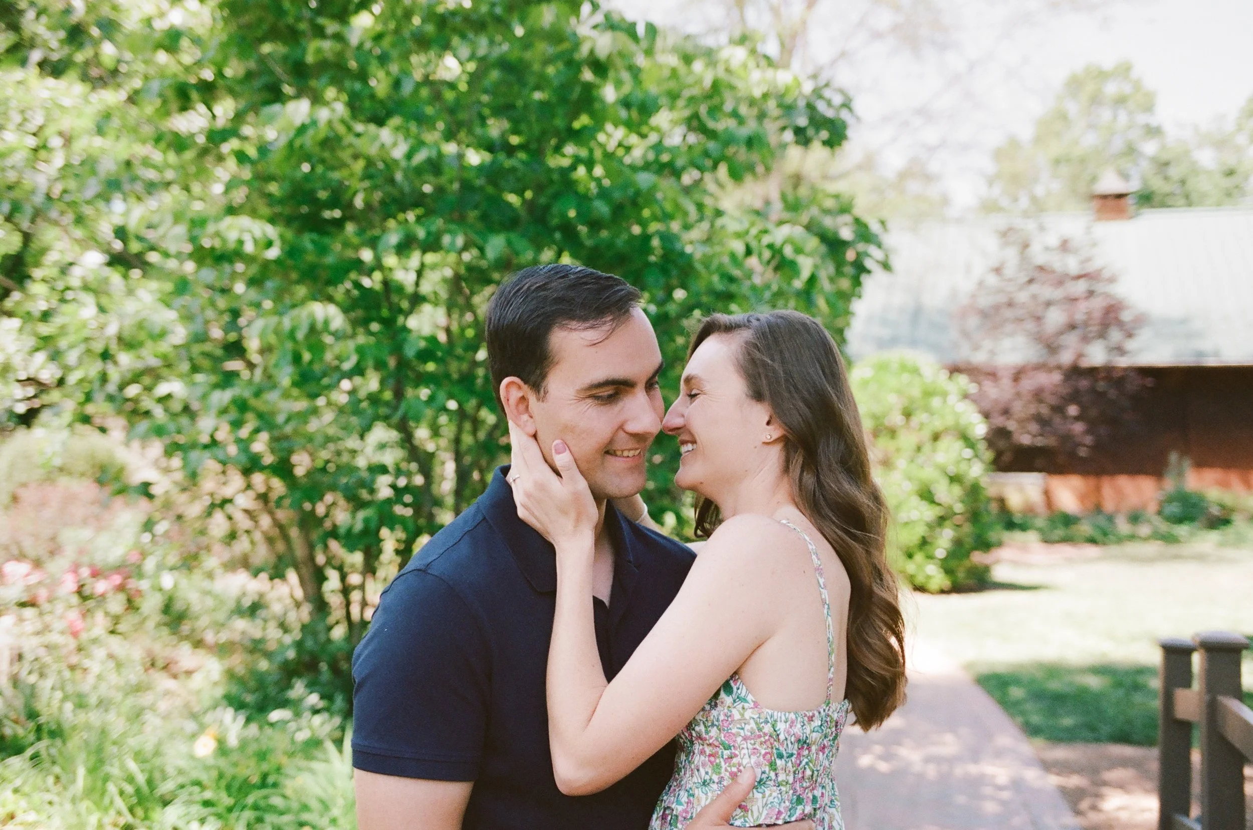 FilmEngagementPhotos_AlexanderHomestead_CharlotteNCWeddingPhotographerNearby_ParksPictures