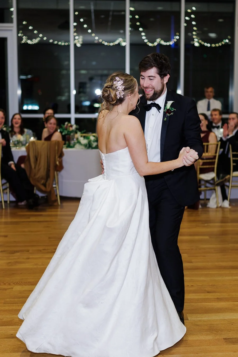 Wedding at Mint Museum Uptown after St. Peter Catholic Church wedding by Charlotte wedding photographer Michael Parks, ParksPictures