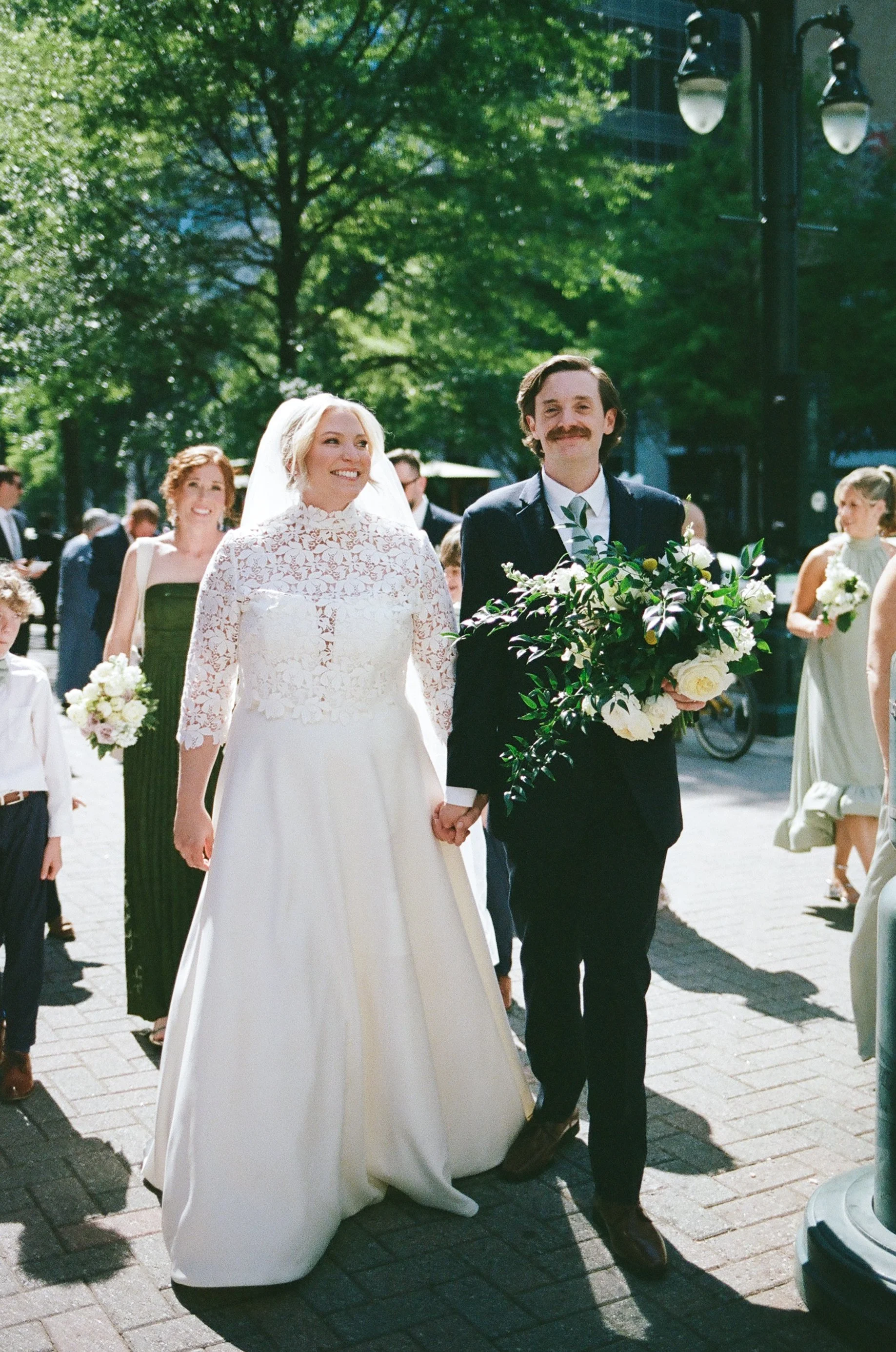 St. Peter Catholic Church The Ruth by Beau Monde Charlotte NC Film Wedding Photographer ParksPictures