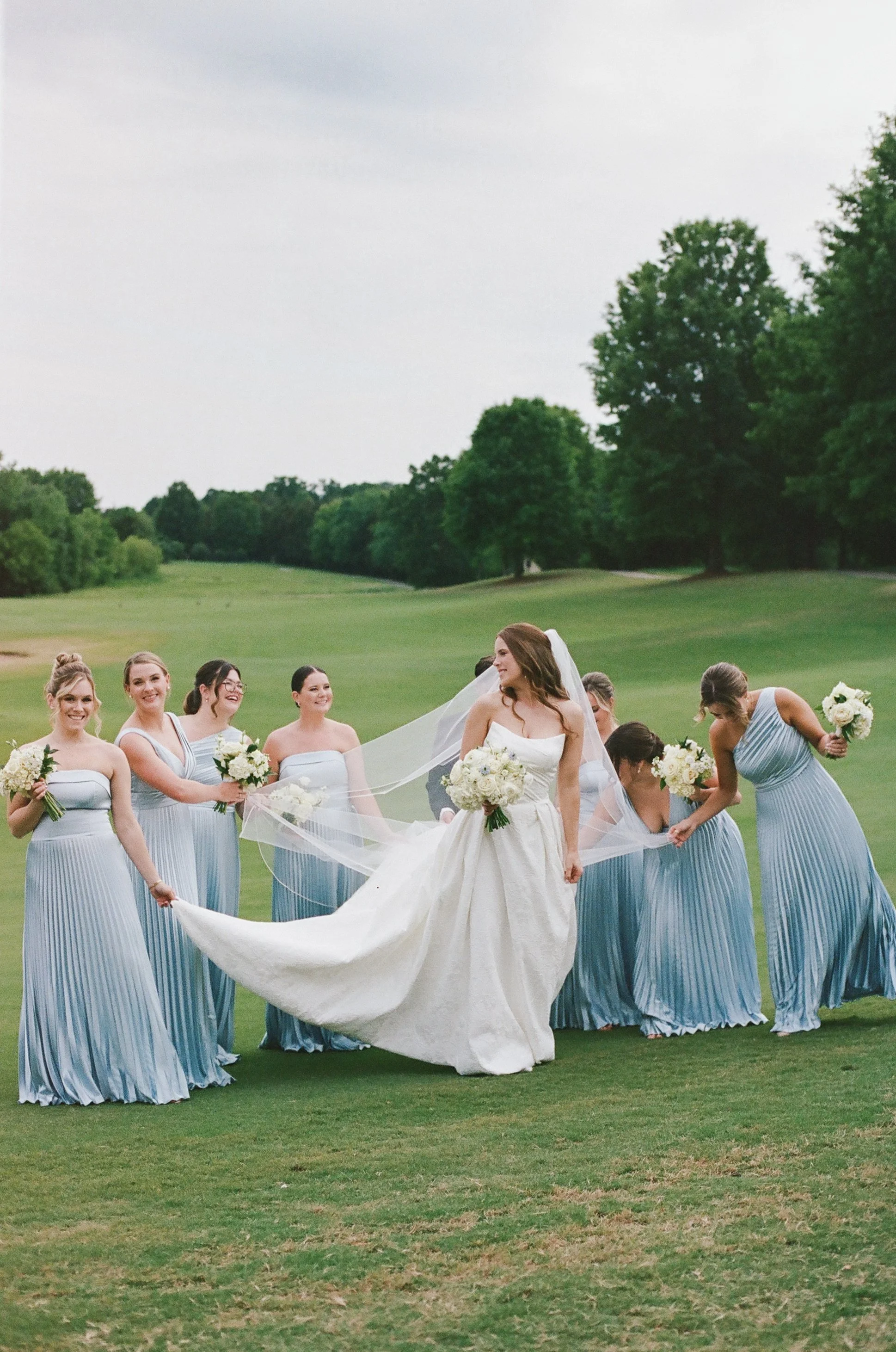 Wedding at Saint Matthew Catholic Church and The Club at Longview blending Catholic, Dutch, Greek Orthodox, and Greek heritage in digital and analogue film by Charlotte wedding photographer Michael Parks, ParksPictures