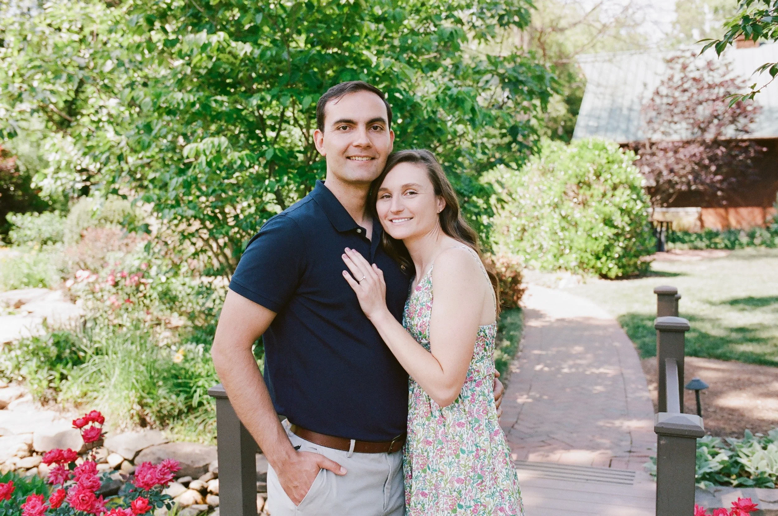 FilmEngagementPhotos_AlexanderHomestead_CharlotteNCWeddingPhotographerNearby_ParksPictures