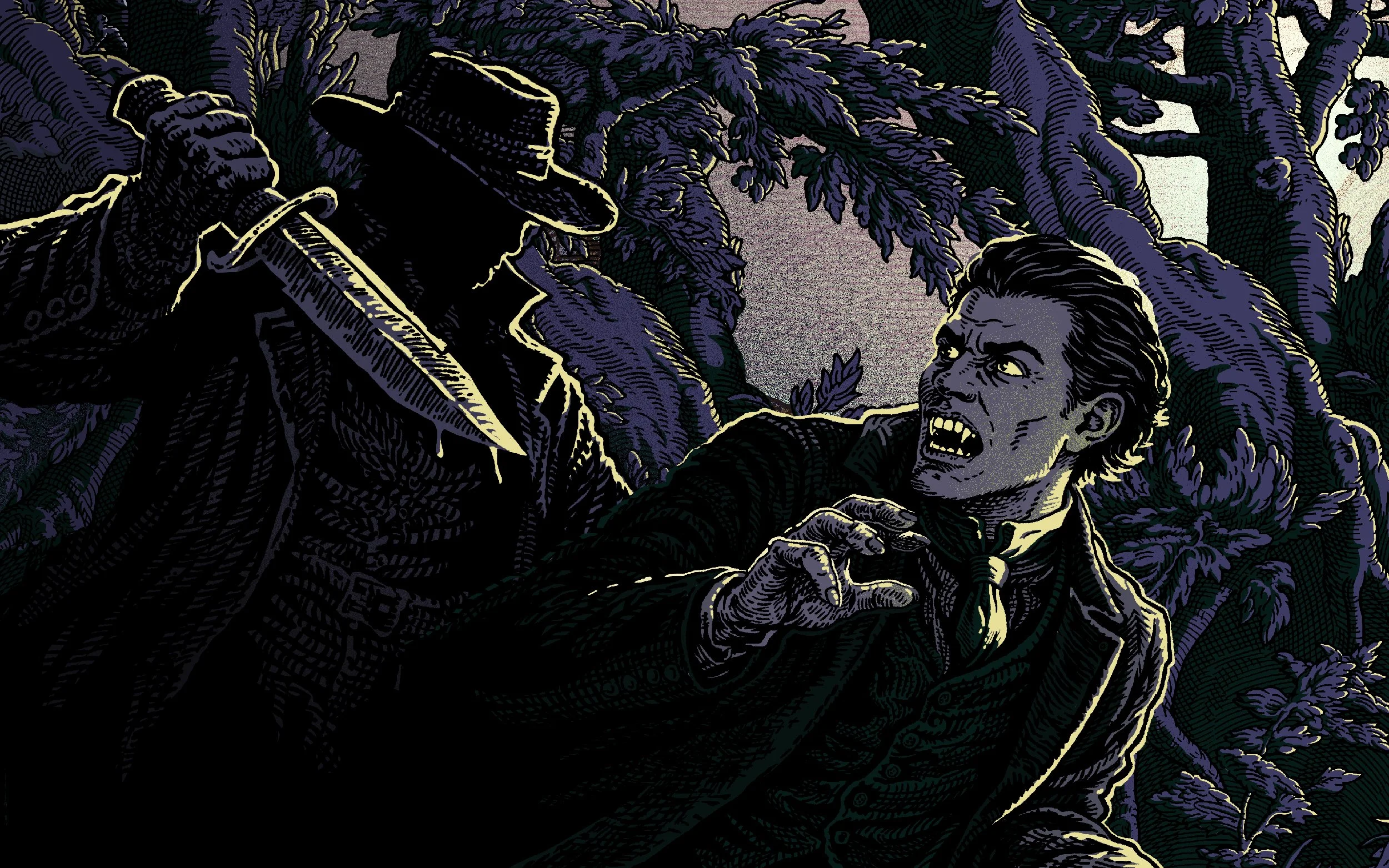 'Last Stand in Transylvania', serialized Dracula themed novel, Texas Monthly, Editorial Illustration