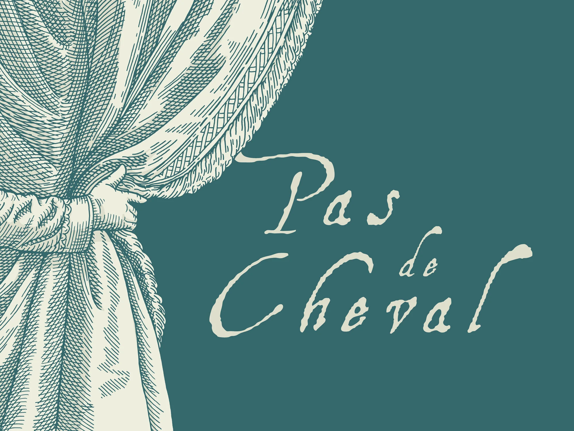 Pas de Cheval - Wine Packaging Illustration
