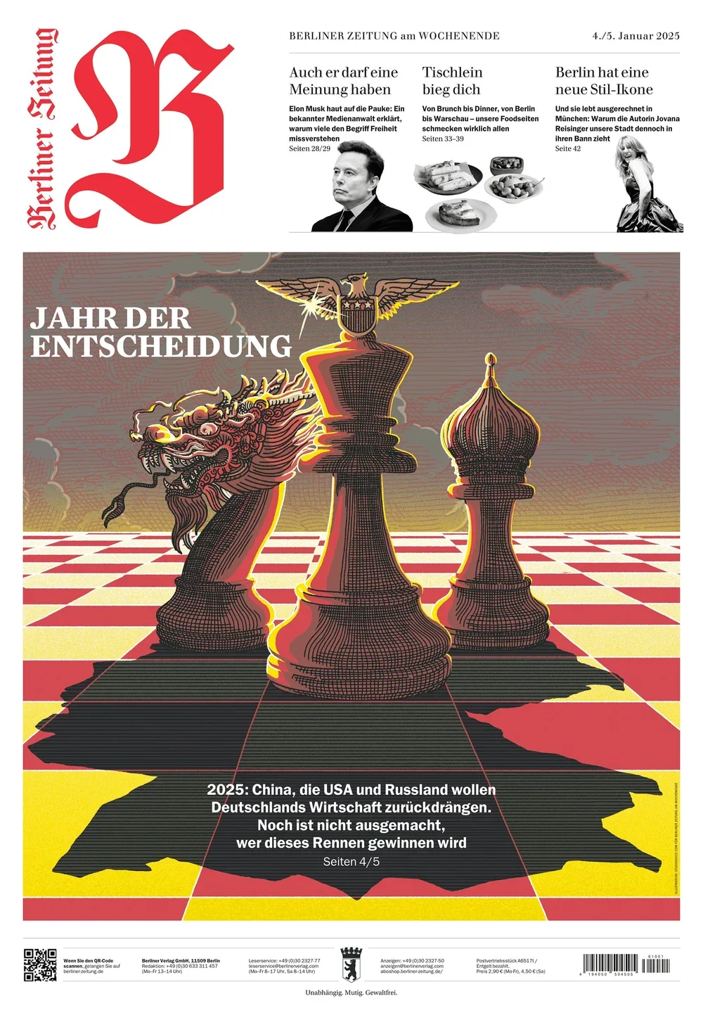 Berliner Zeitung - Magazine Cover Illustration