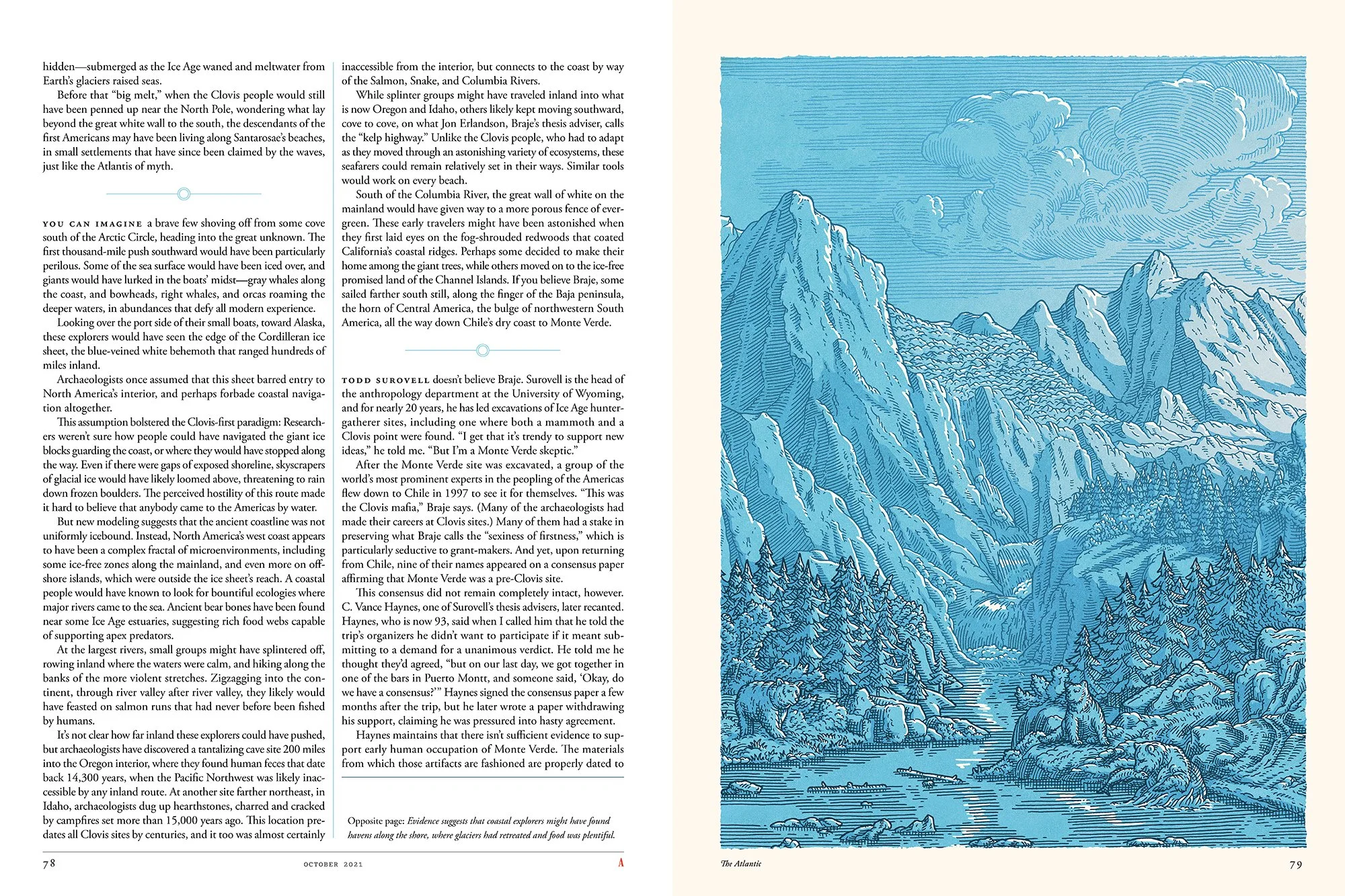 The Atlantic - Editorial Illustrations 'The First Americans'