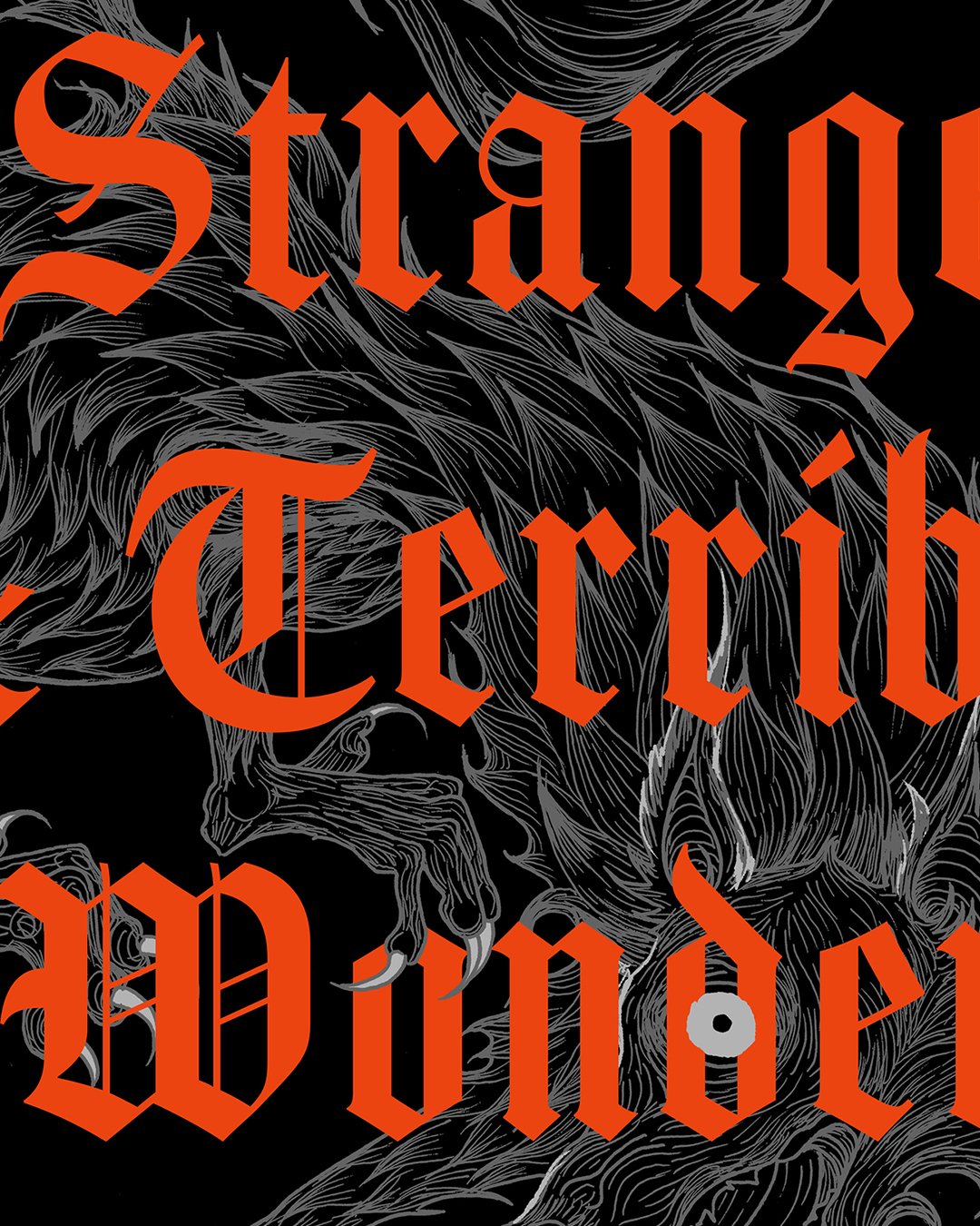 'A Strange & Terrible Wonder' by Nichole Louise, a gothic horror book cover illustration