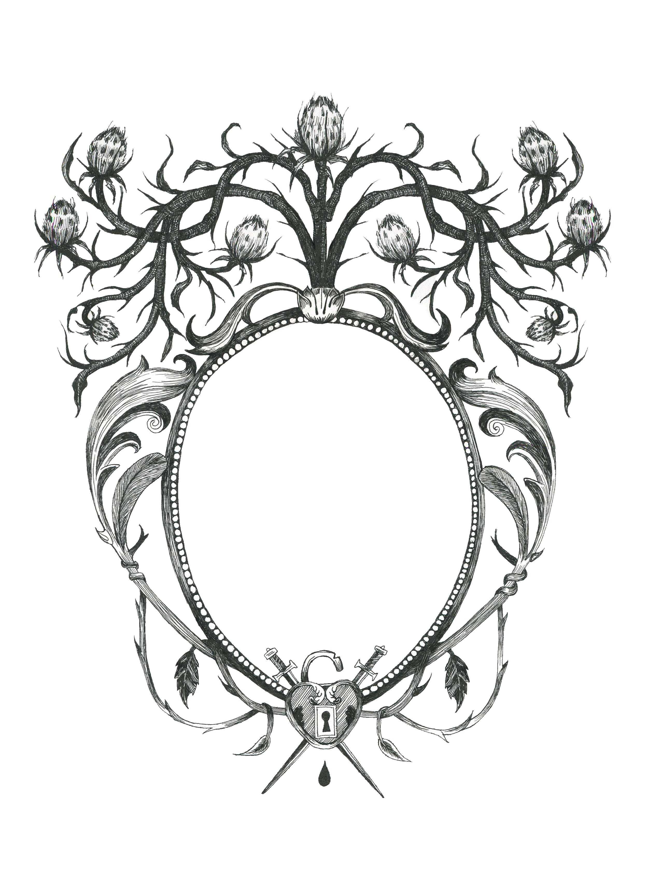 'The Legacy' chapter book illustrations, pen And ink