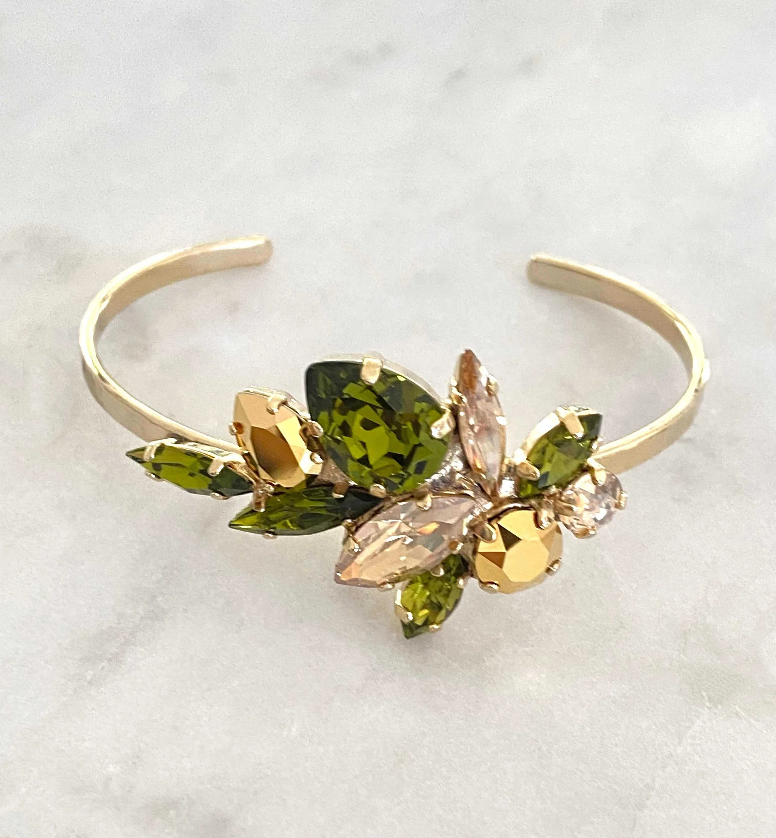 Stones Of Atlantis Halkidiki Cuff in olivine