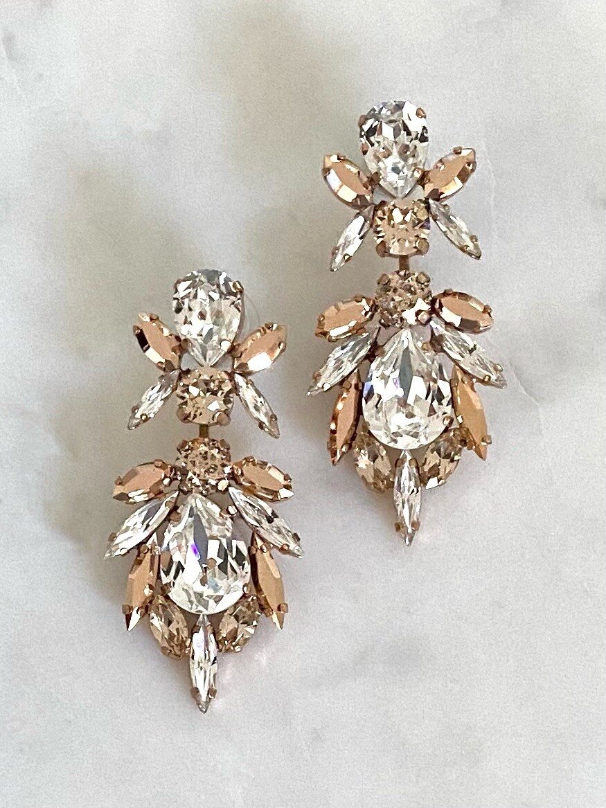 Stones Of Atlantis Xanthi Drop Earrings in nudes