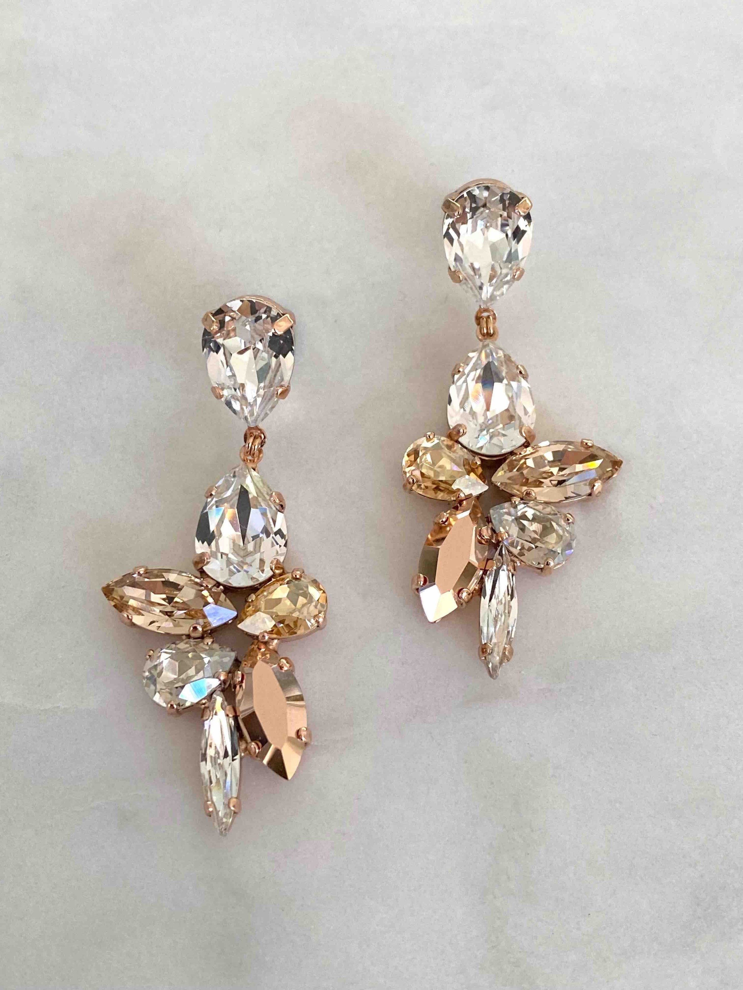 Stones Of Atlantis Delos Drop Earrings in nudes