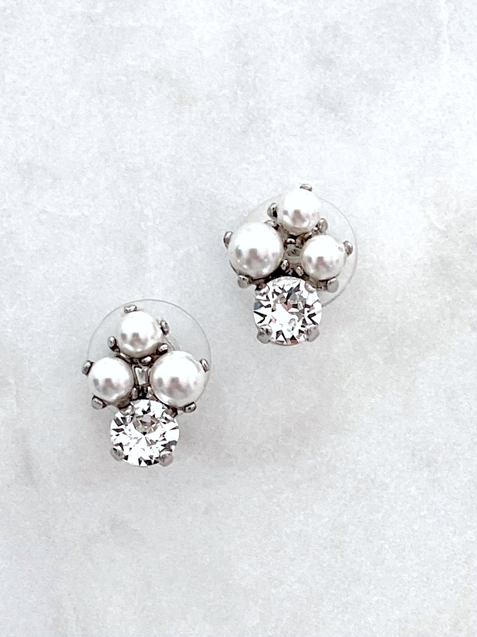 Stones Of Atlantis Crete Stud Earrings (S) in pearl