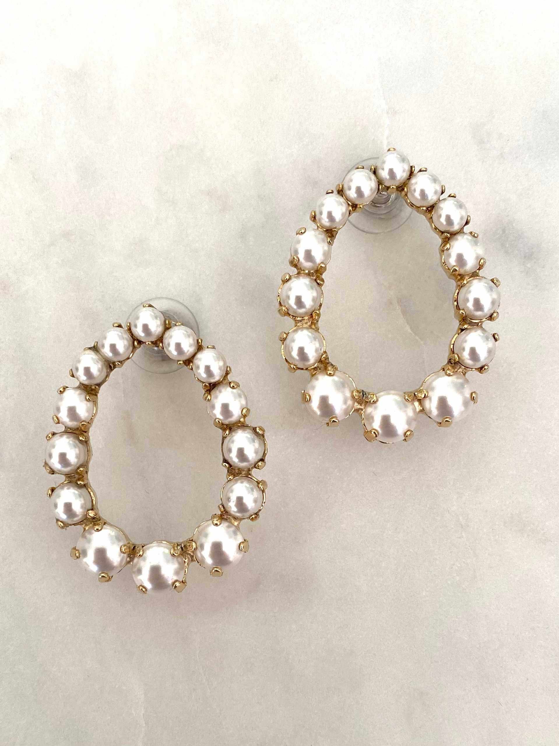 Stones Of Atlantis Zafiros Stud Earrings in pearl
