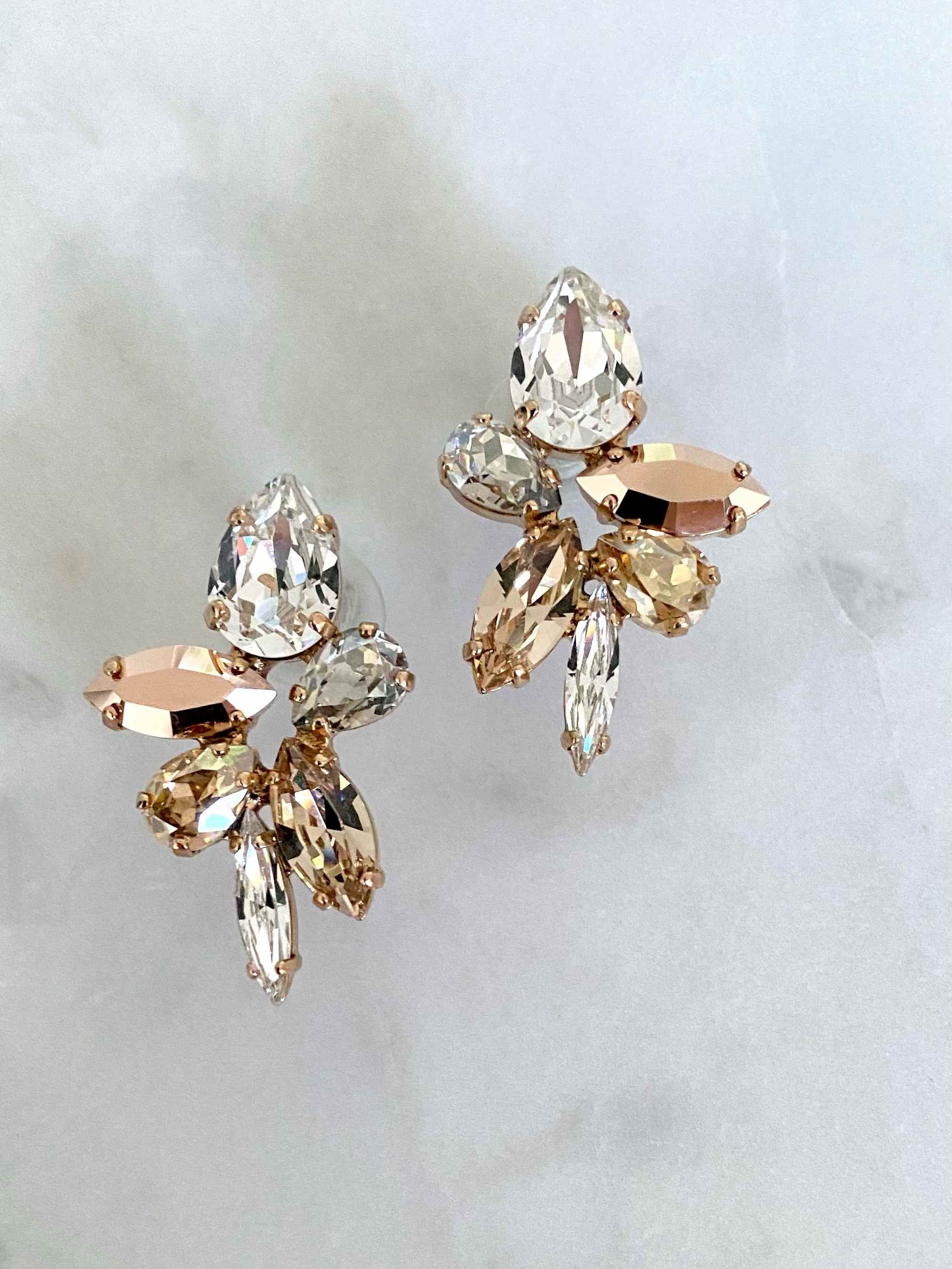 Stones Of Atlantis Delos Stud Earrings in nudes