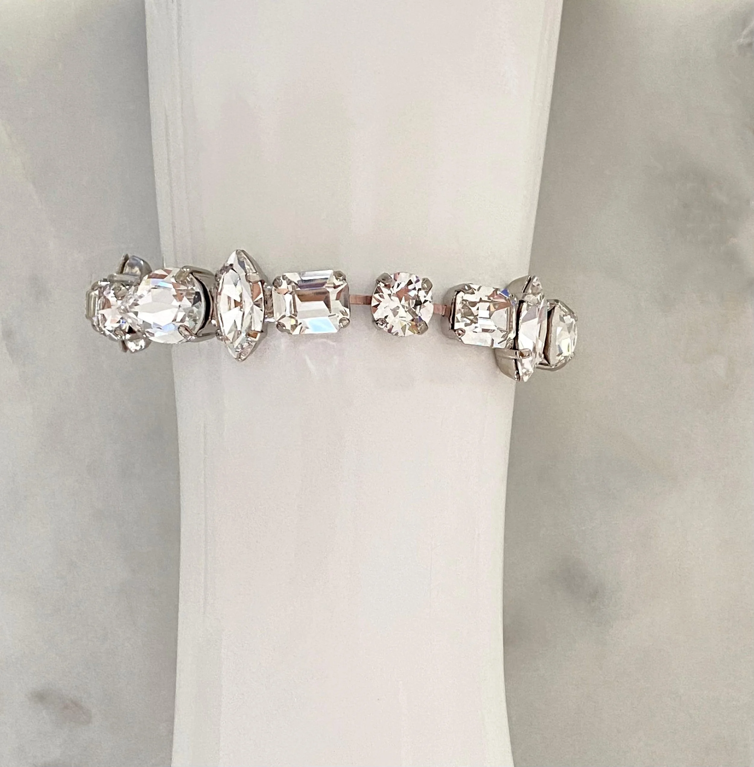 Stones Of Atlantis Kasos Bracelet in clear crystal on arm