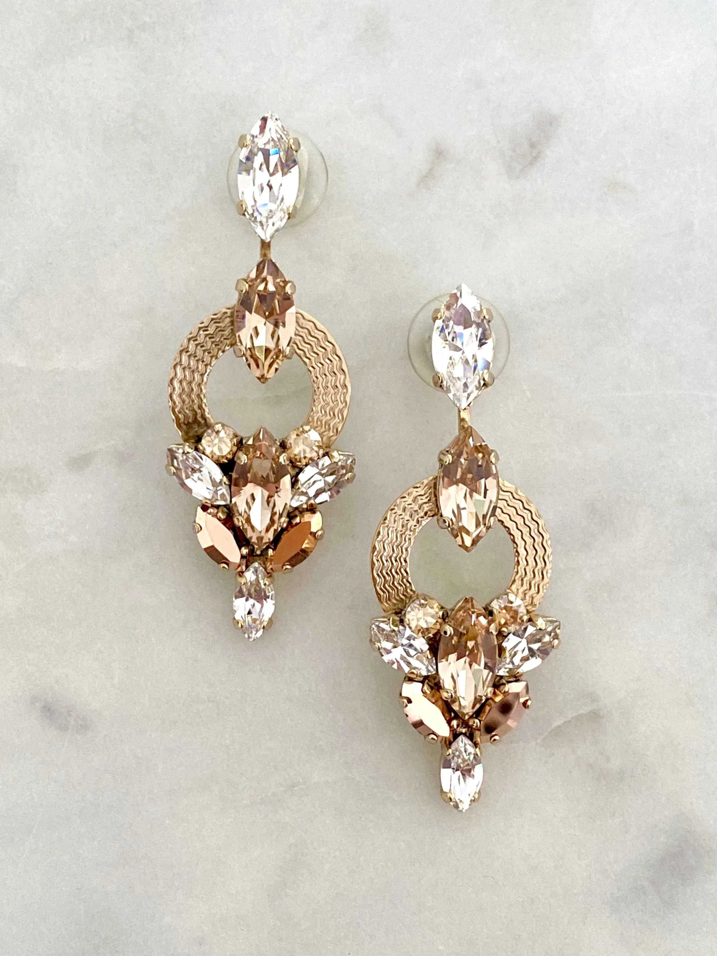Stones Of Atlantis Ioulia Drop Earrings in nudes