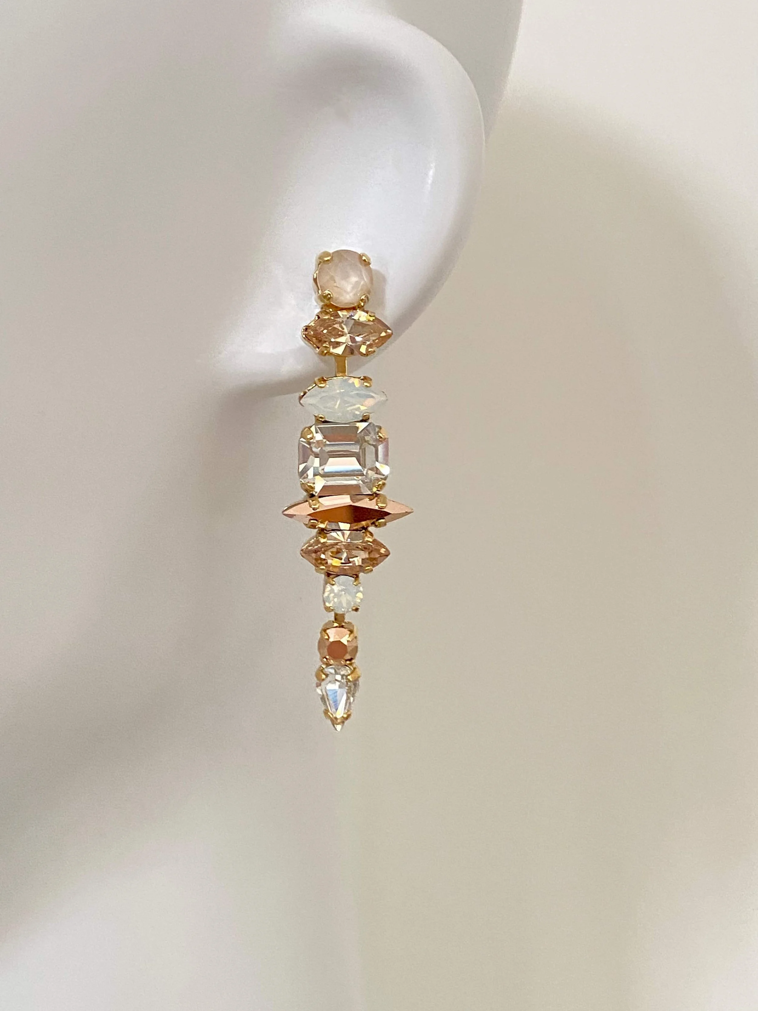 Stones Of Atlantis Imeros Drop Earrings (nudes) on head