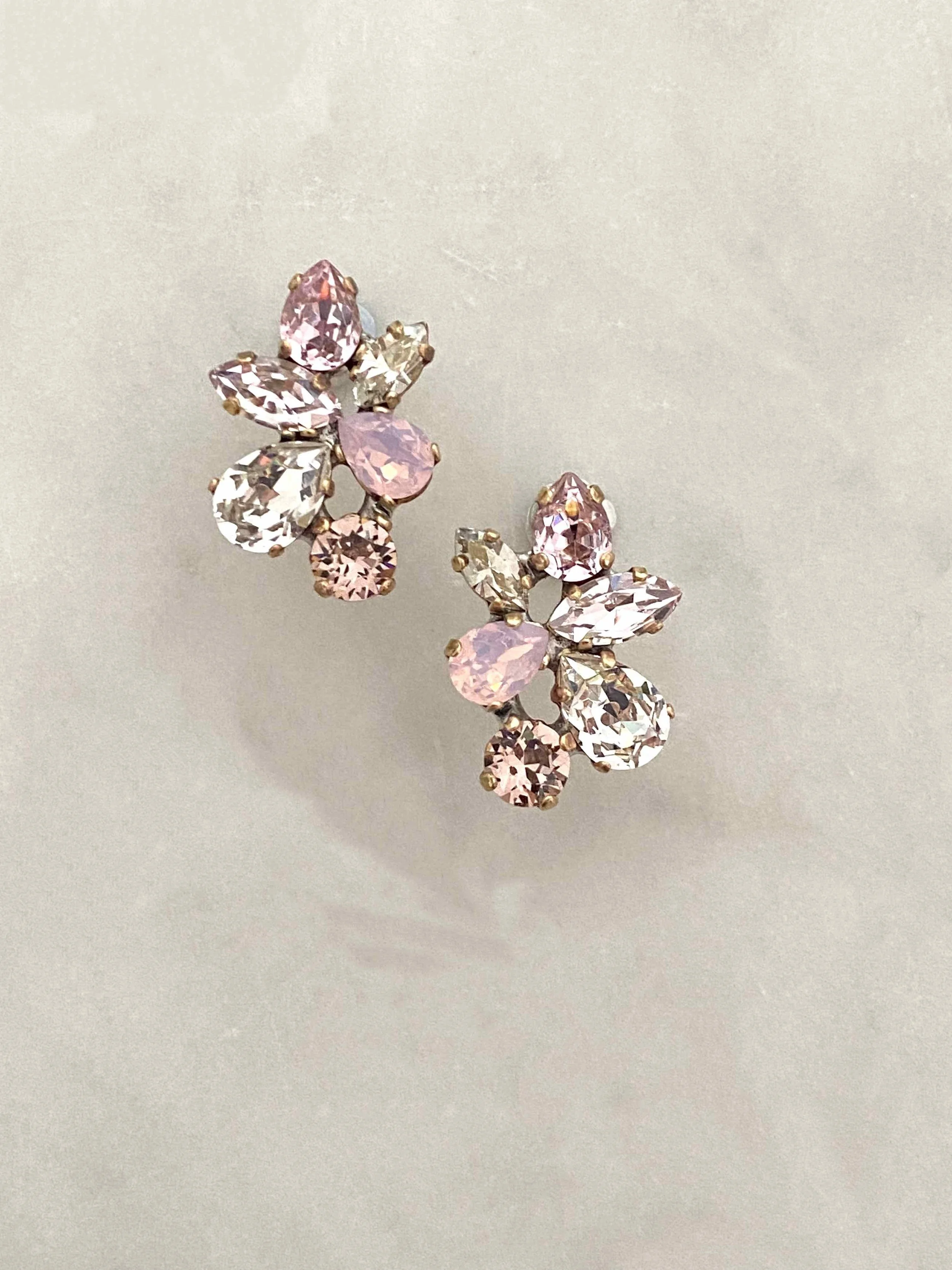 Stones Of Atlantis Delphini Stud Earrings in rosaline