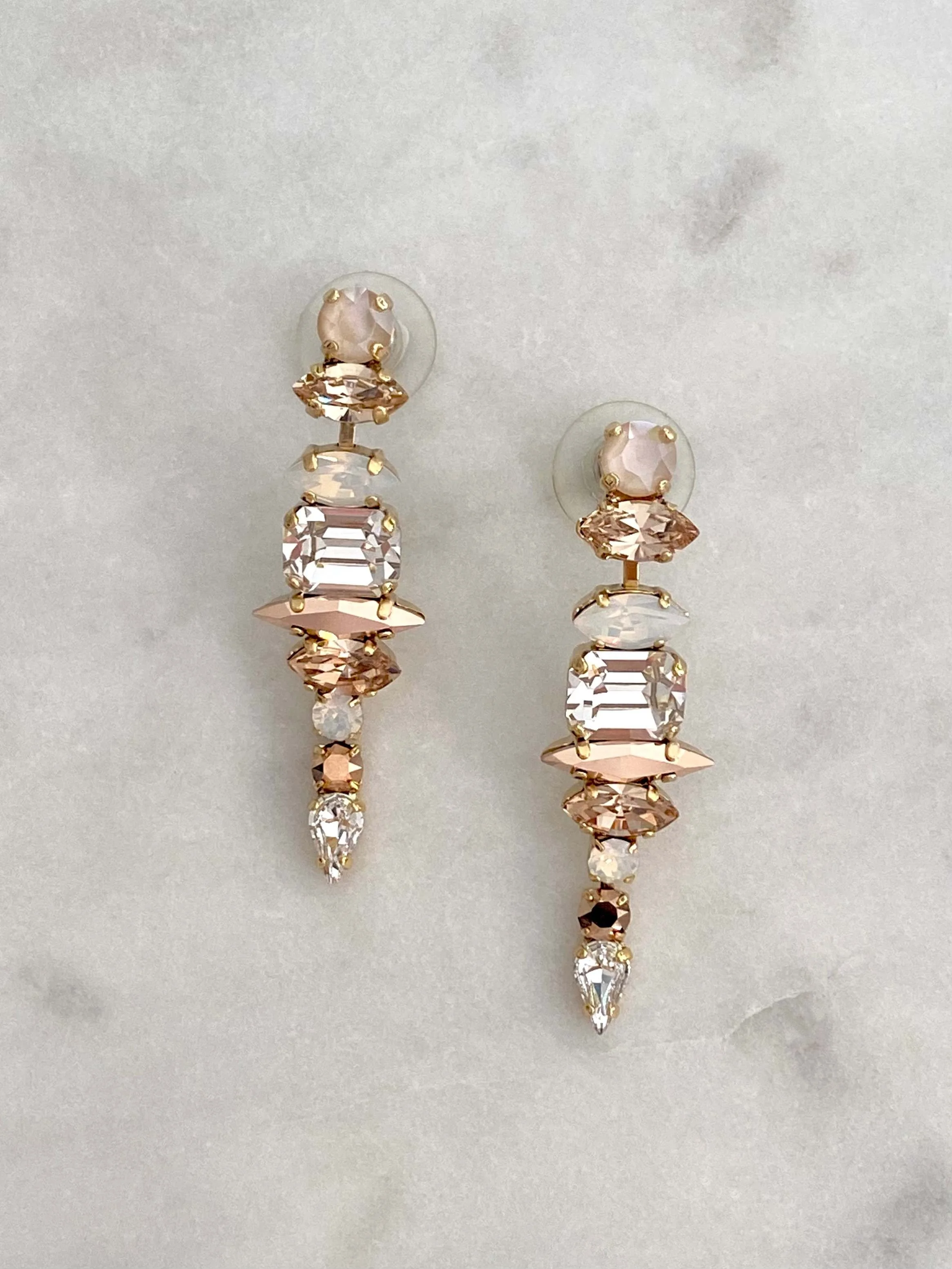Stones Of Atlantis Imeros Drop Earrings (nudes)