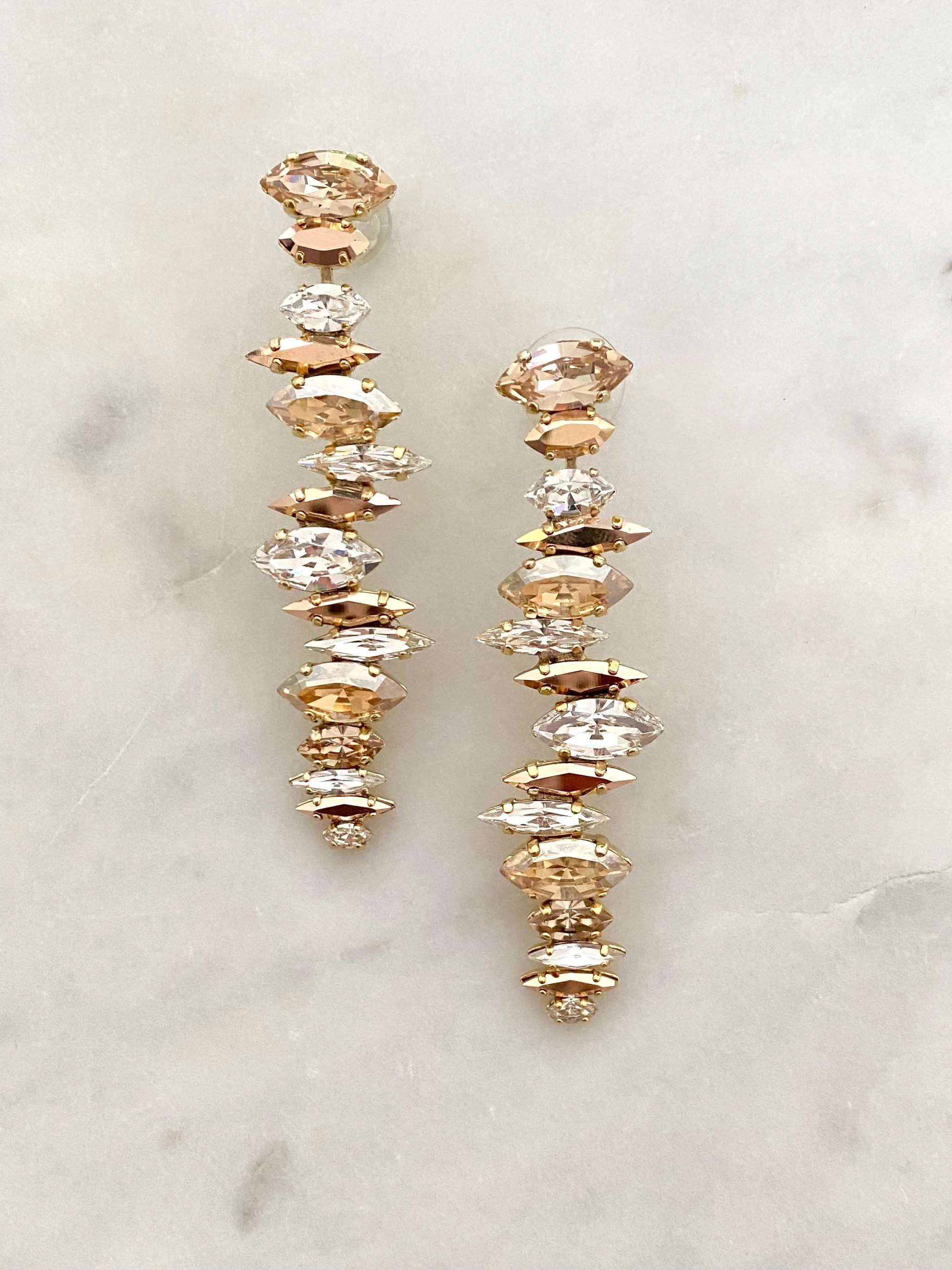 Stones Of Atlantis Pandroso Drop Earrings (nudes)