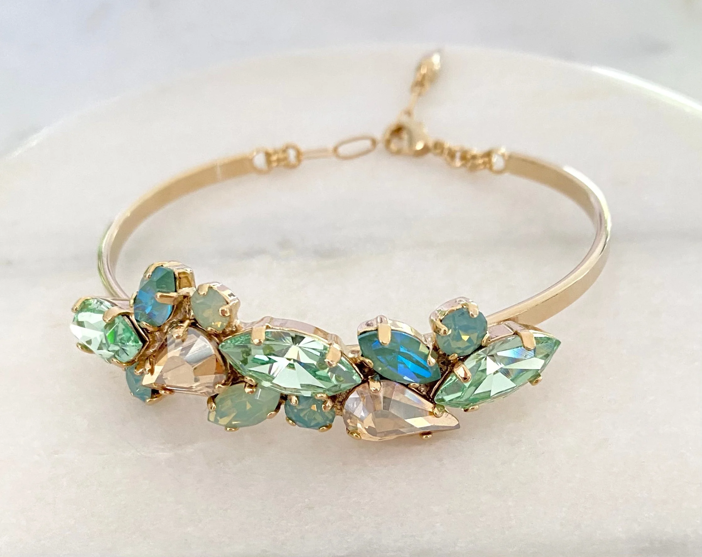 Stones Of Atlantis Cyclades Cuff in chrysolite