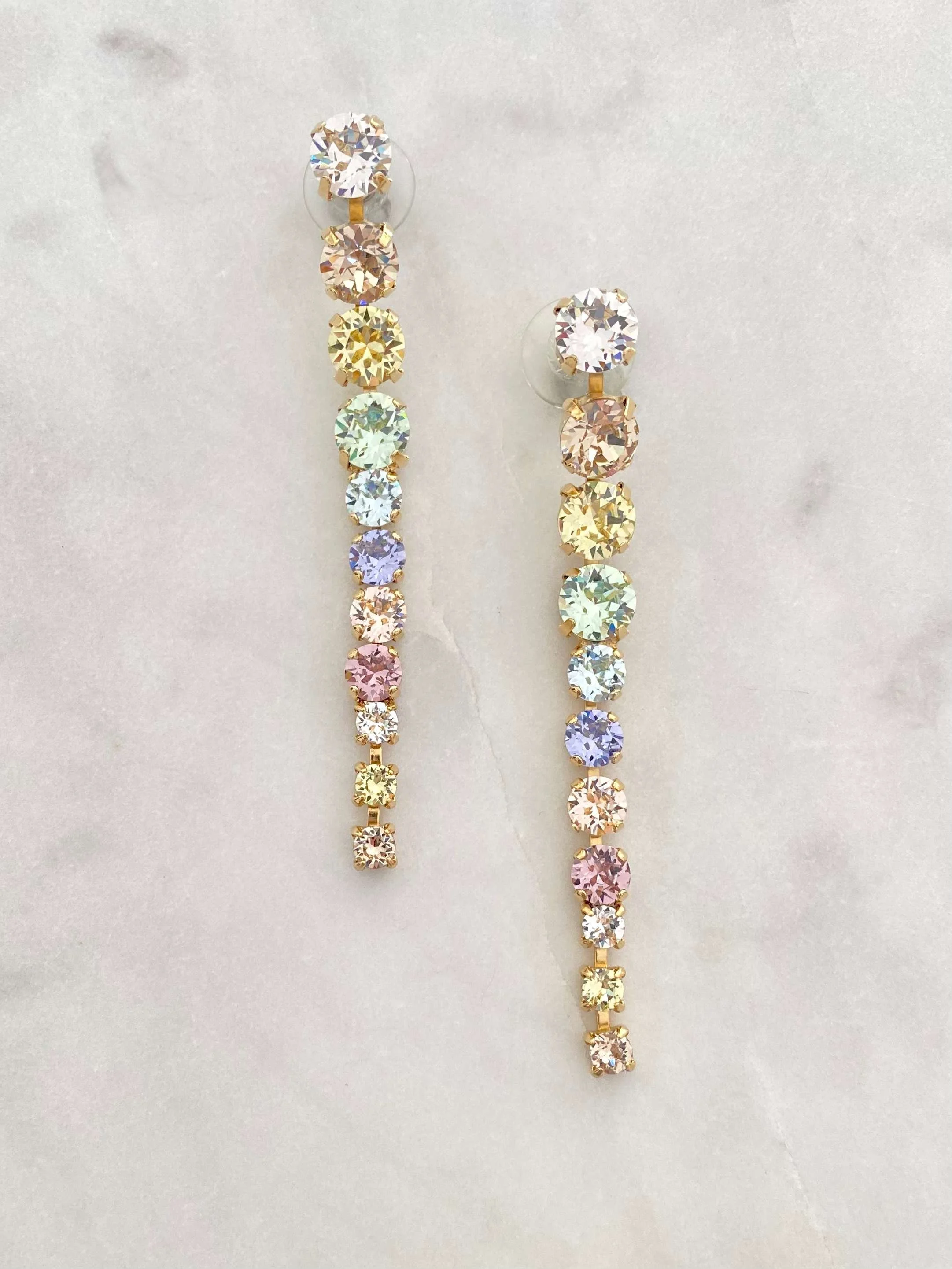 Stones Of Atlantis Ithaki Drop Earrings in pastels