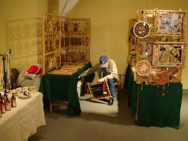 Jerry at his booth, December 1, 2012 craft fair.