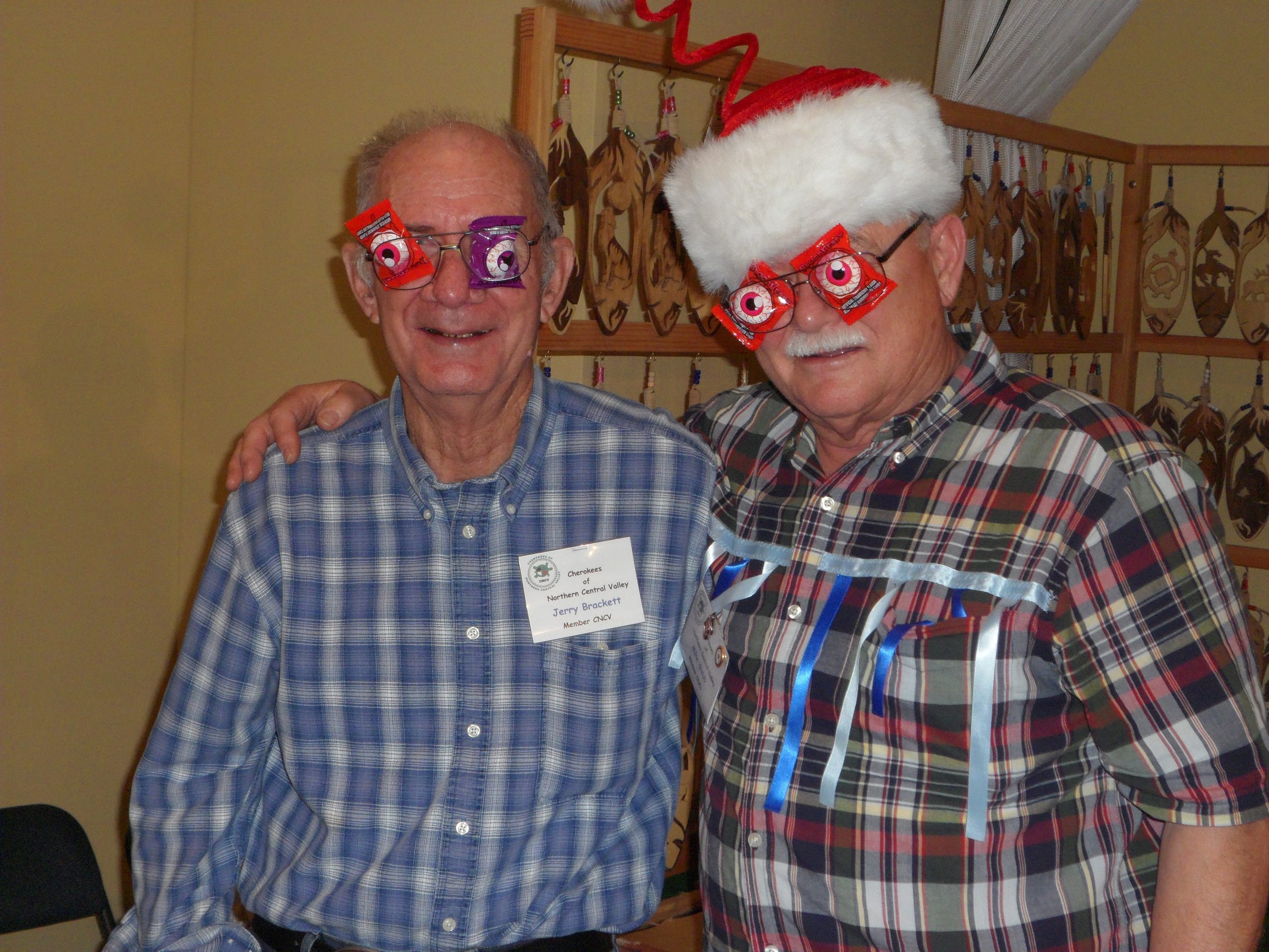 Jerry and Mike goofing around at the 2012 craft fair.