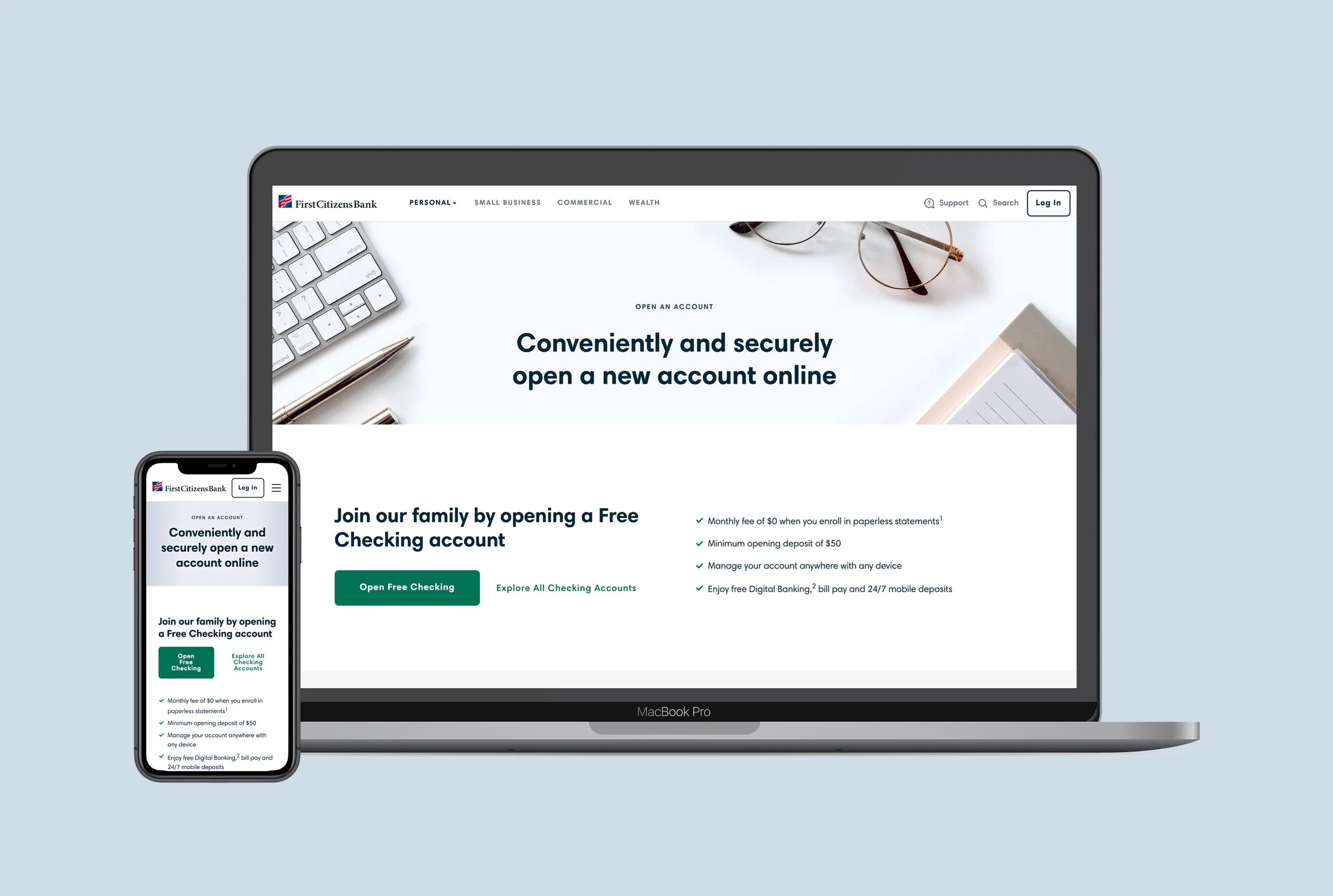 Product design for a top 20 bank