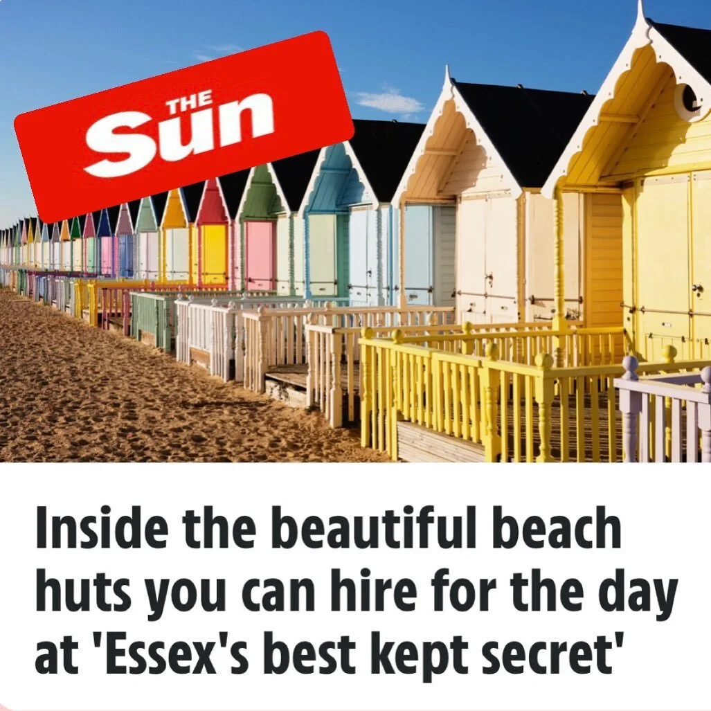 📰 We're excited to share that our beach huts were recently featured in The Sun newspaper last weekend! Did you see it? 👇🏽👀 
“HUT COUTURE - Inside the beautiful beach huts”
A tiny island just an hour from London is being called &ldqu