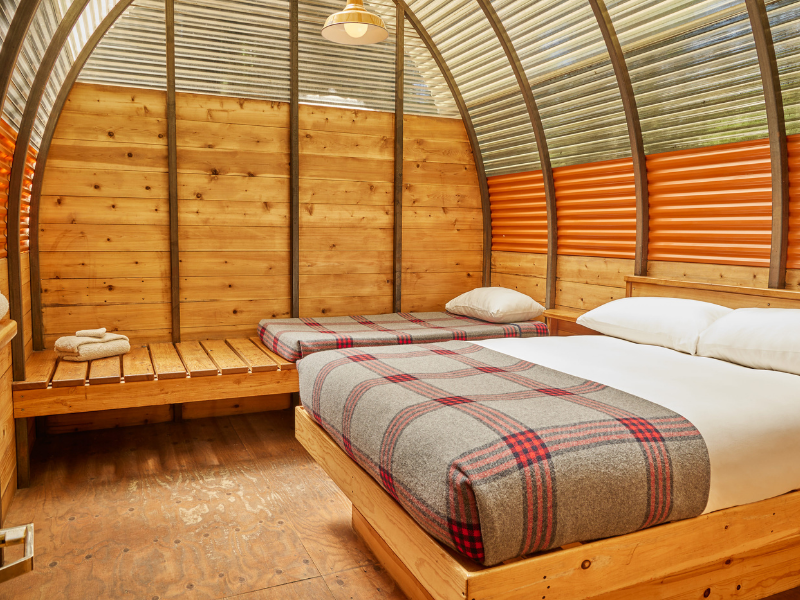 Camping Cabins Interior.