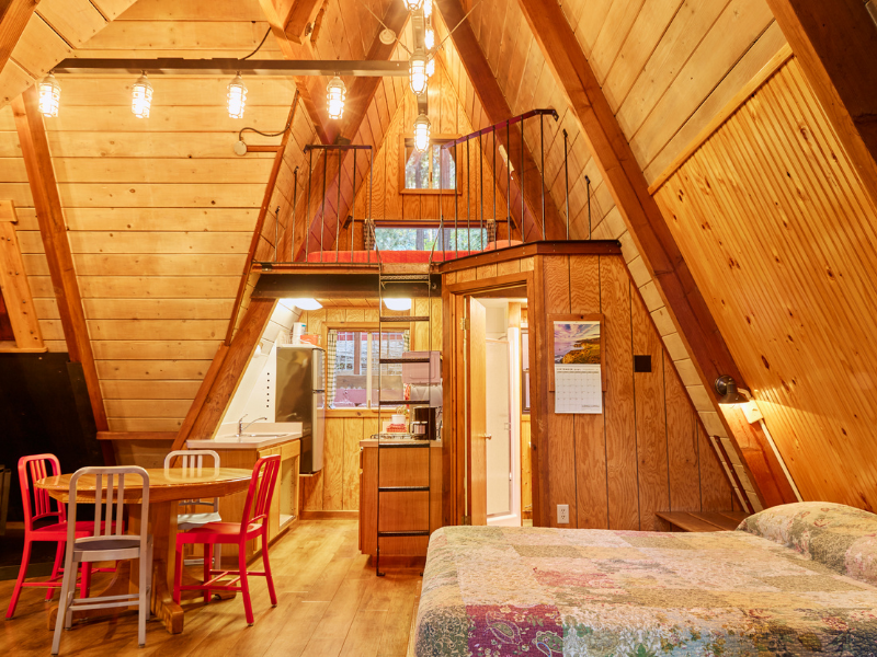 A Frame Cabin Interior