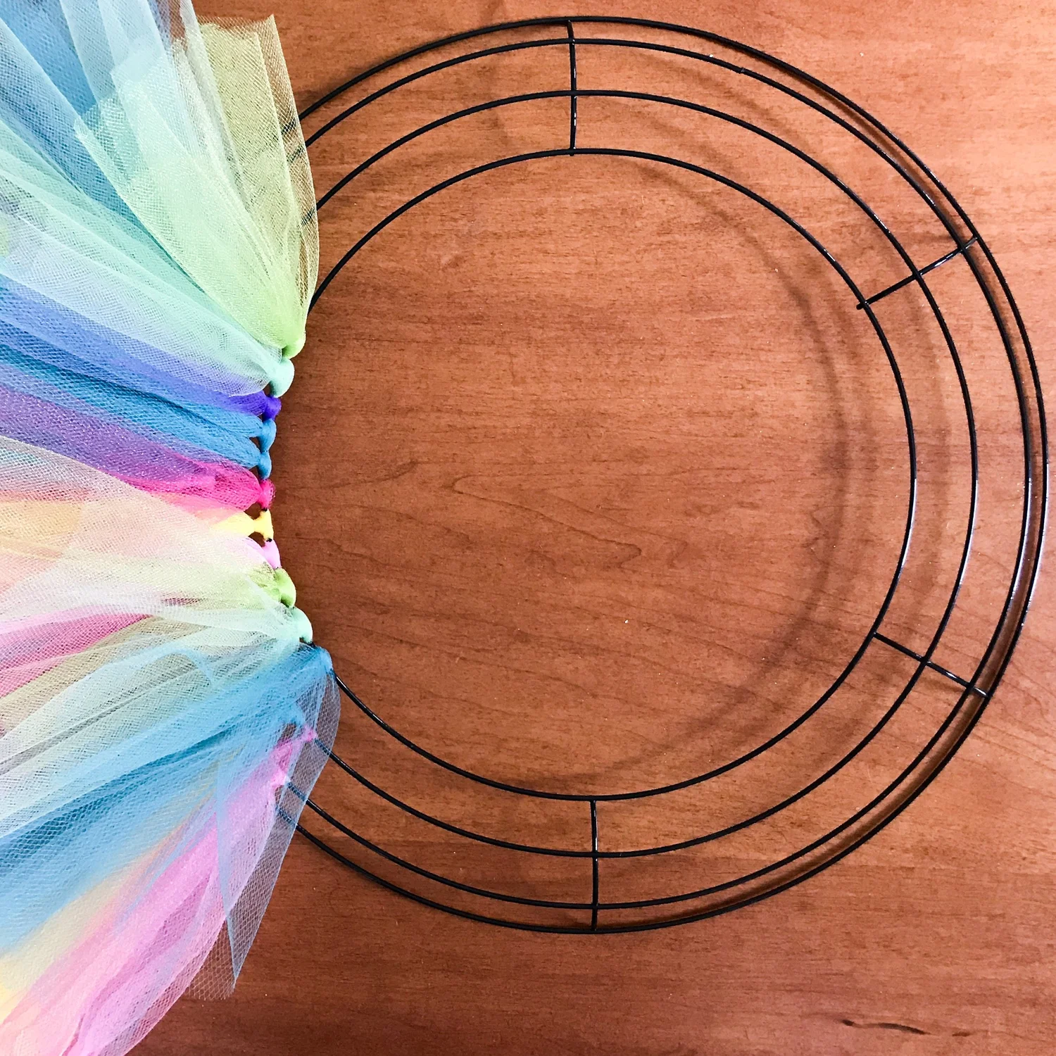 The Easiest Way to Make a Tulle Wreath