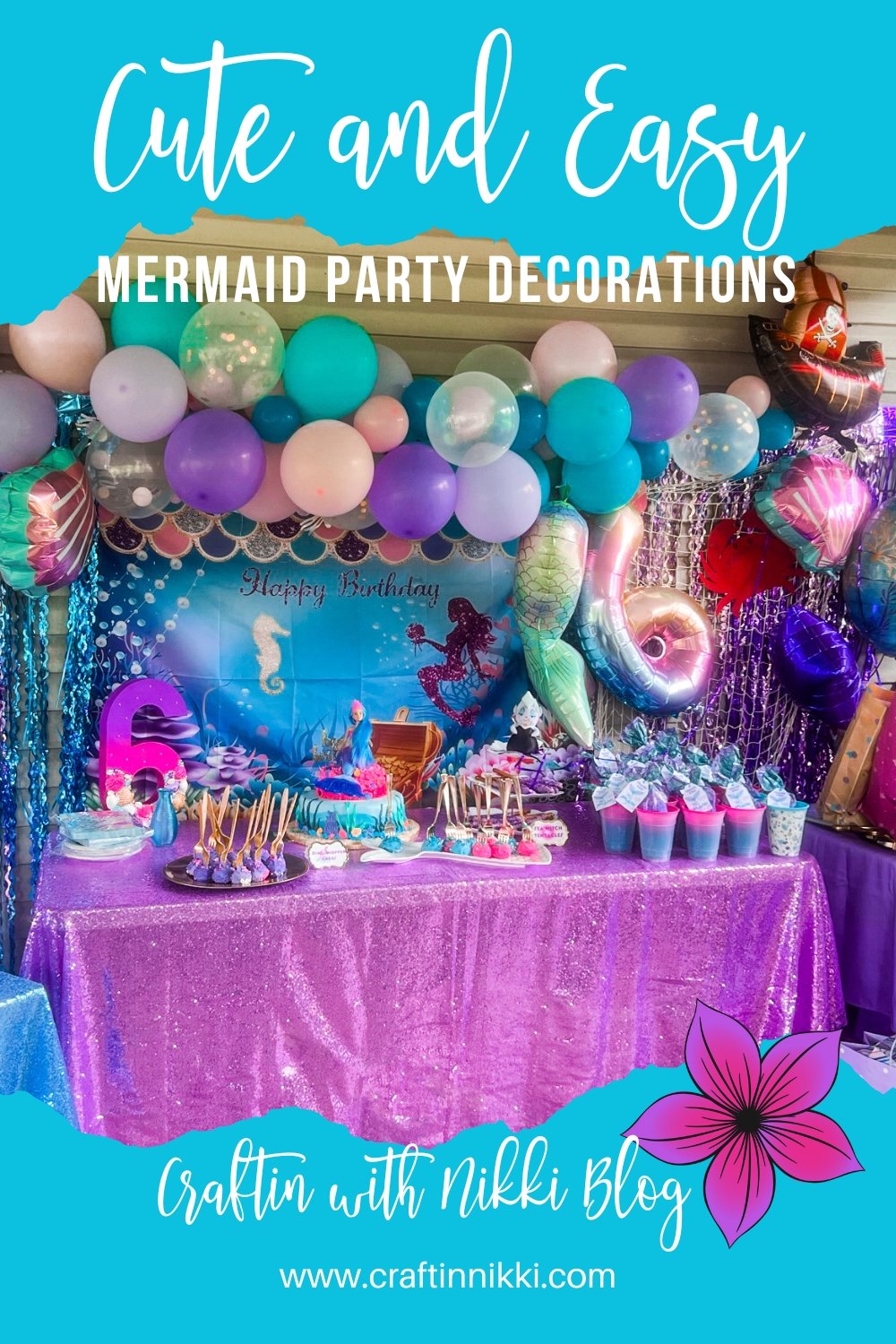 Cute, Pretty, and Creative DIY Mermaid Party Decorations