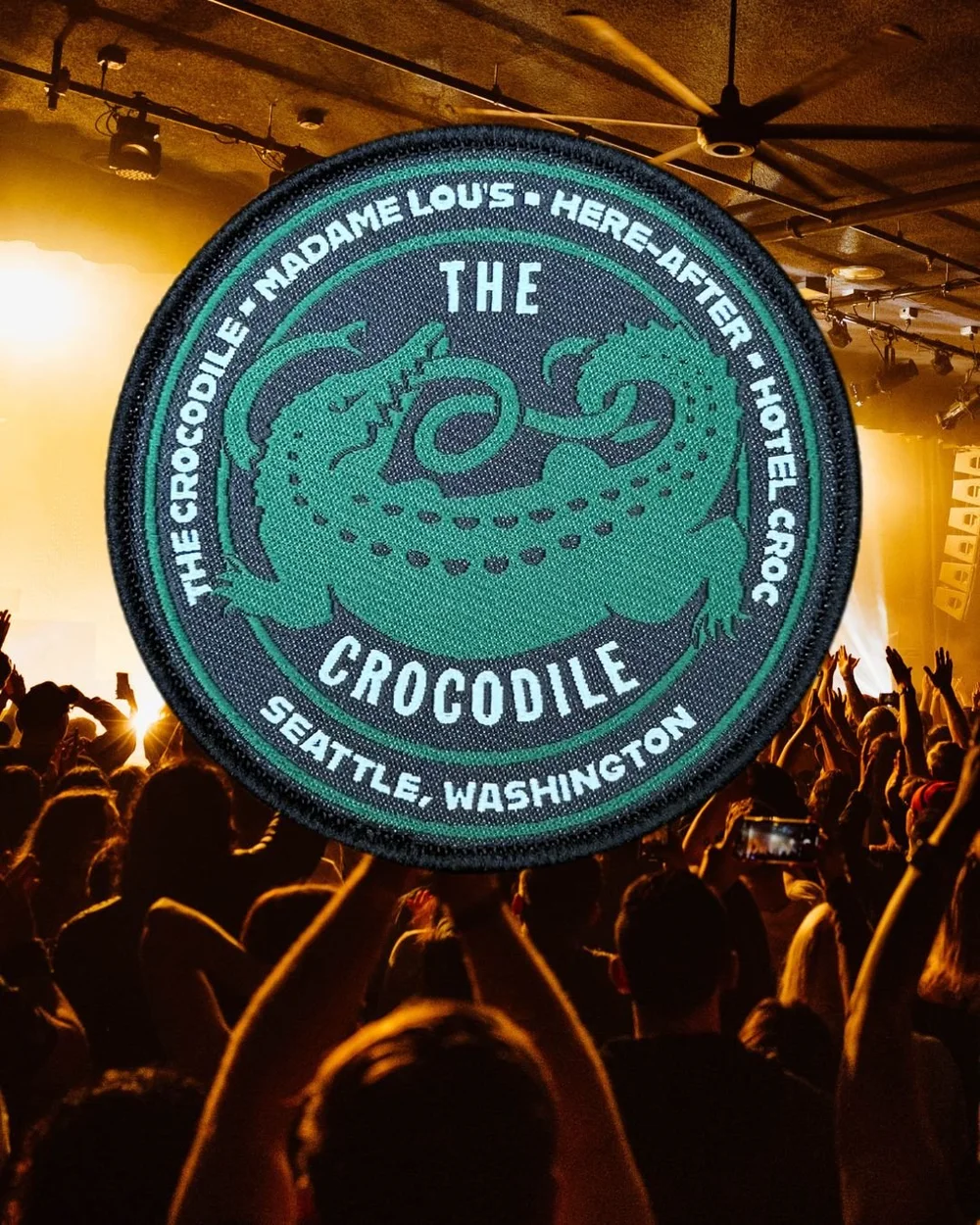 Crocodile Logo Iron On Patch